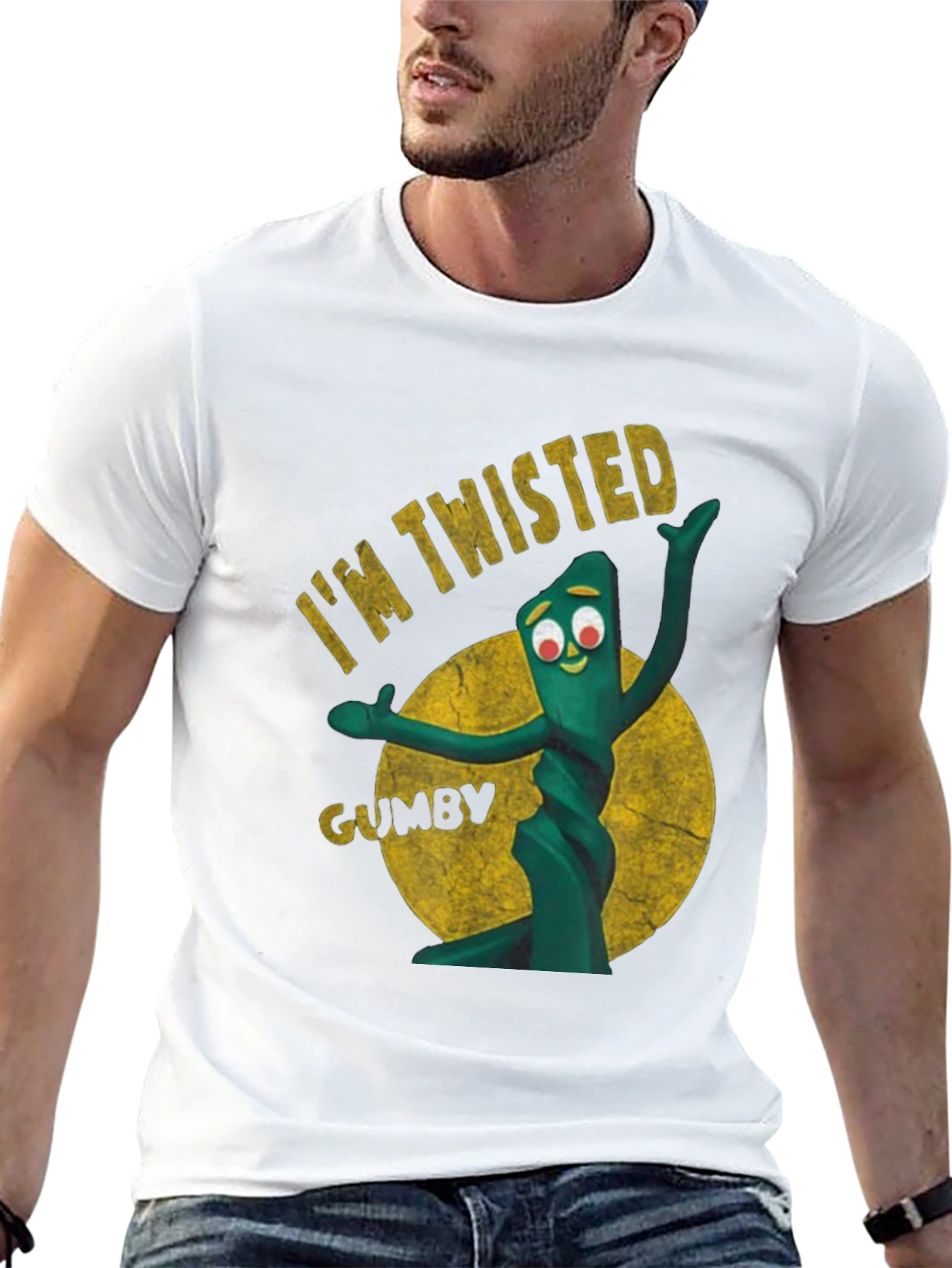 Im Twisted Gumby Graphic Tee - Black