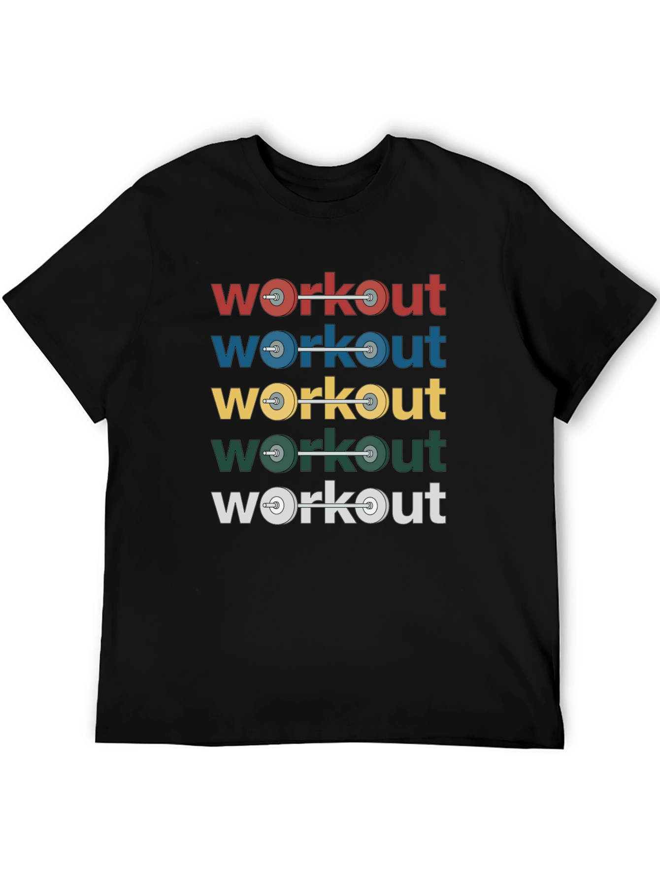 Workout Weights Graphic T-Shirt - Fitness Apparel