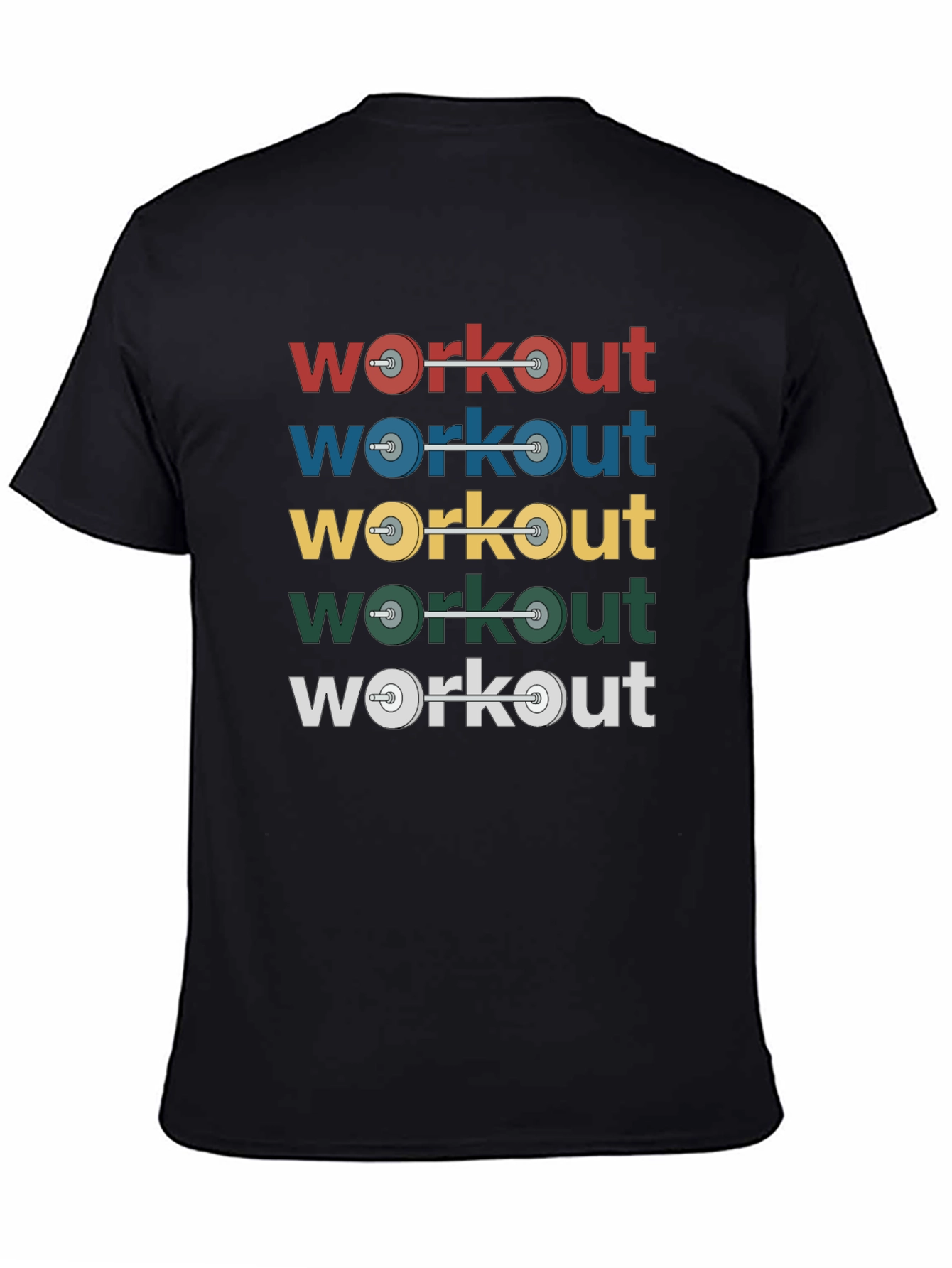 Workout Weights Graphic T-Shirt - Fitness Apparel