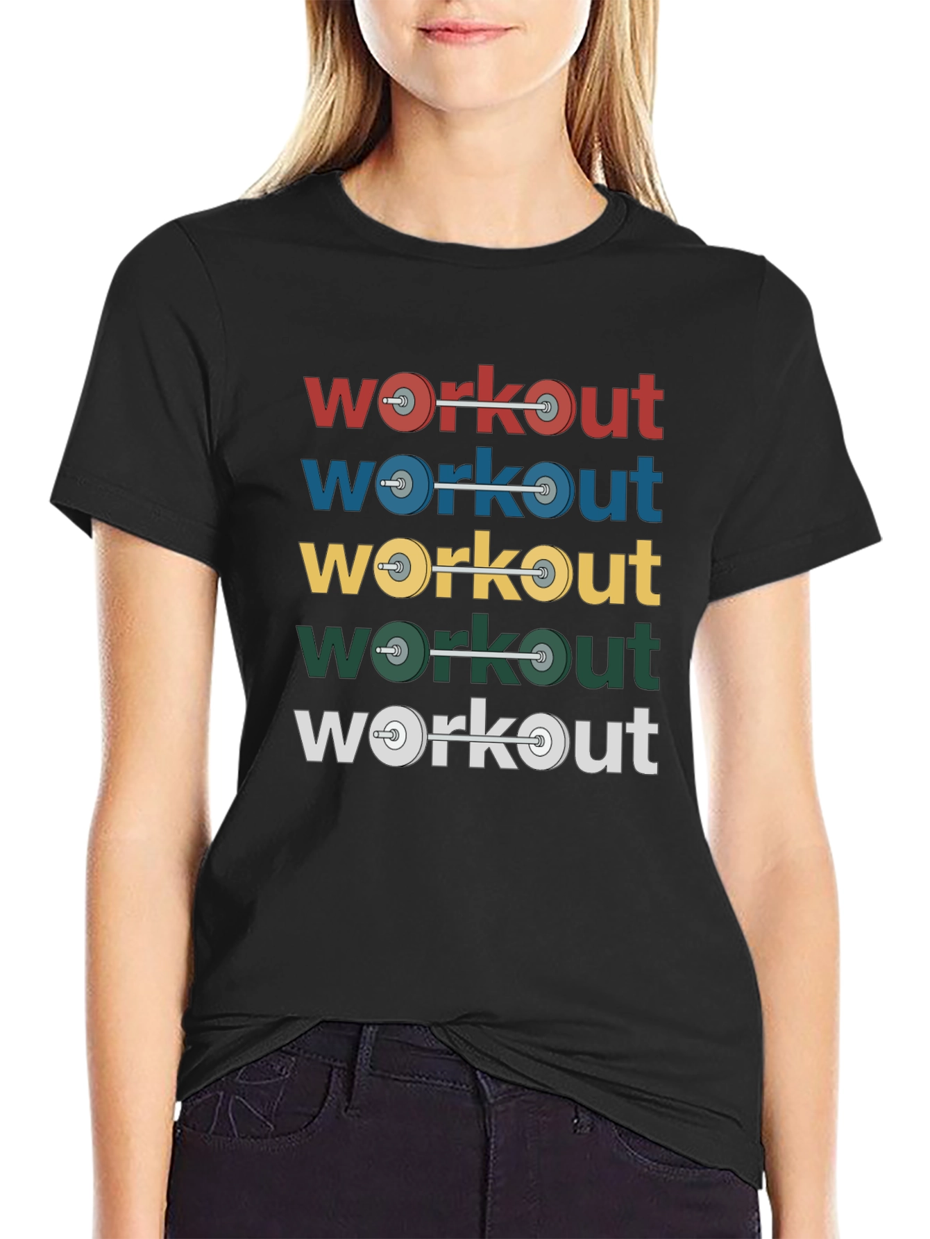 Workout Weights Graphic T-Shirt - Fitness Apparel