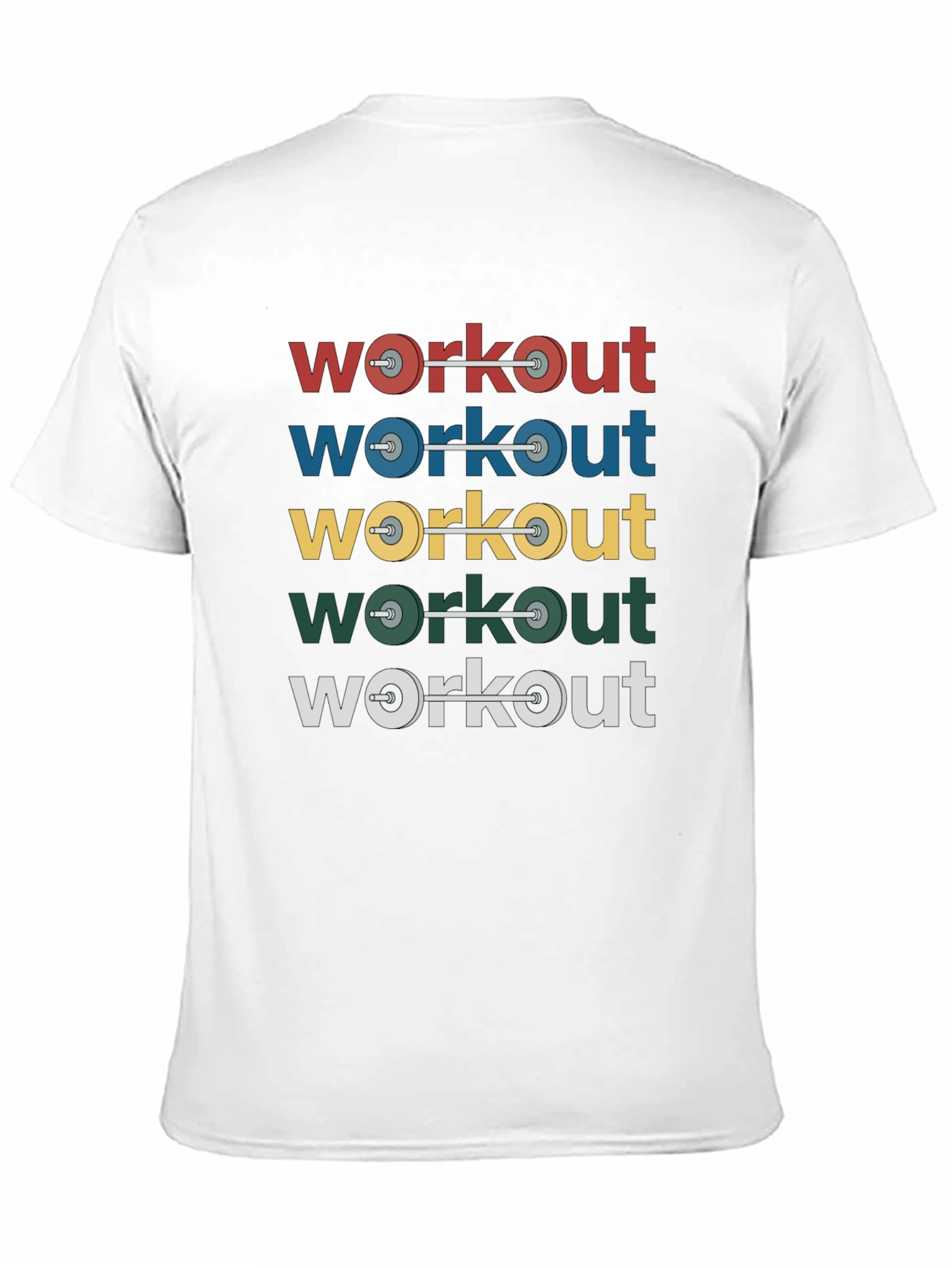 Workout Weights Graphic T-Shirt - Fitness Apparel