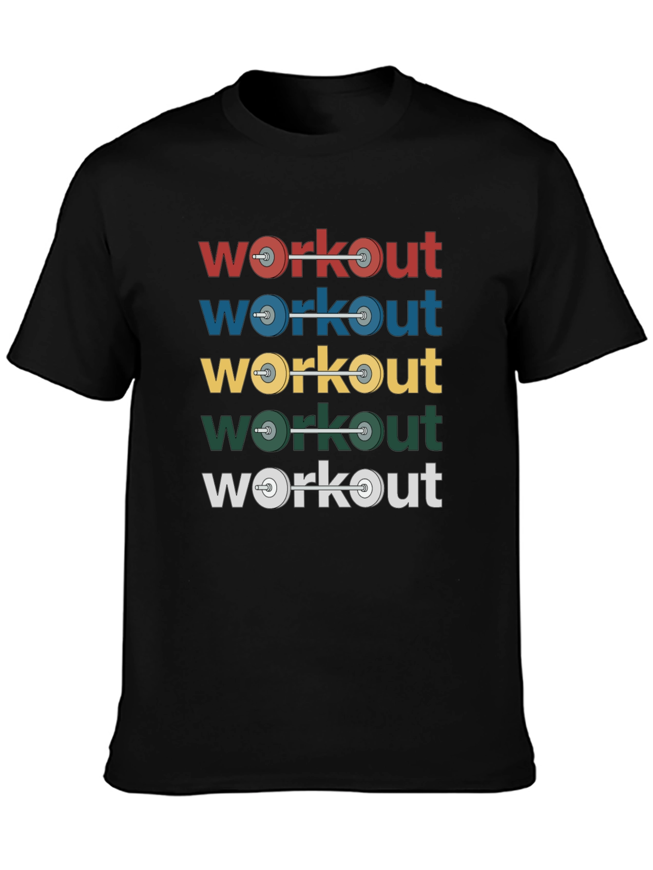 Workout Weights Graphic T-Shirt - Fitness Apparel