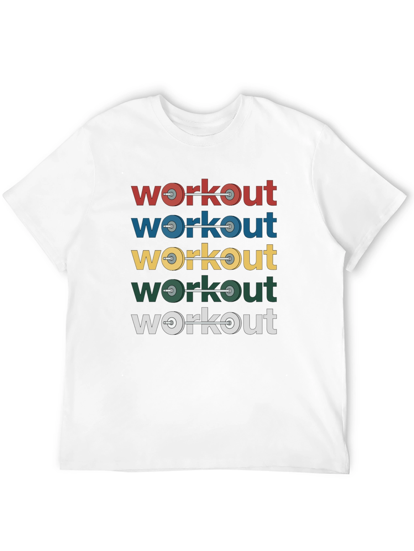 Workout Weights Graphic T-Shirt - Fitness Apparel
