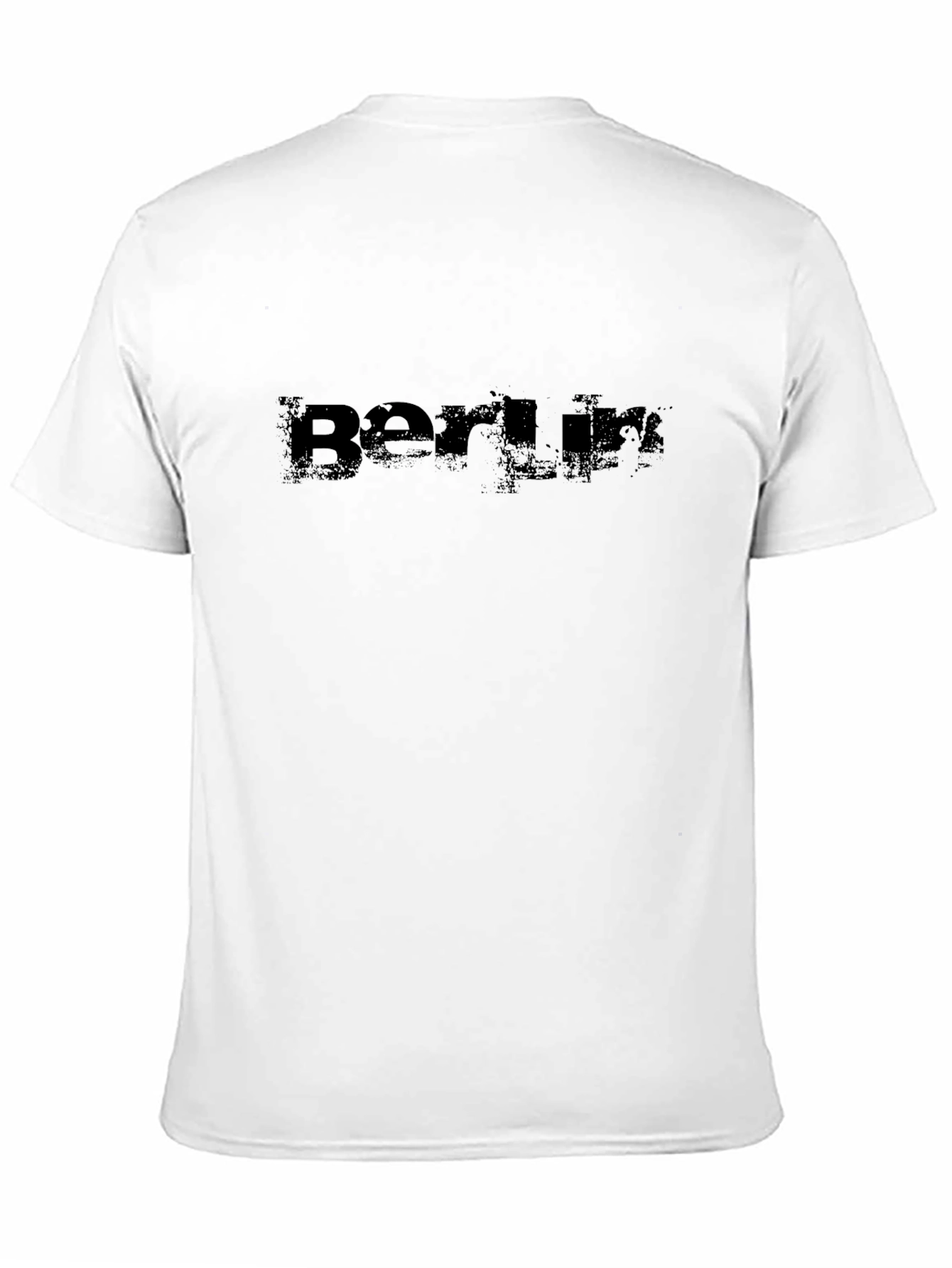Berlin Graphic Tee - Distressed Print Black T-Shirt