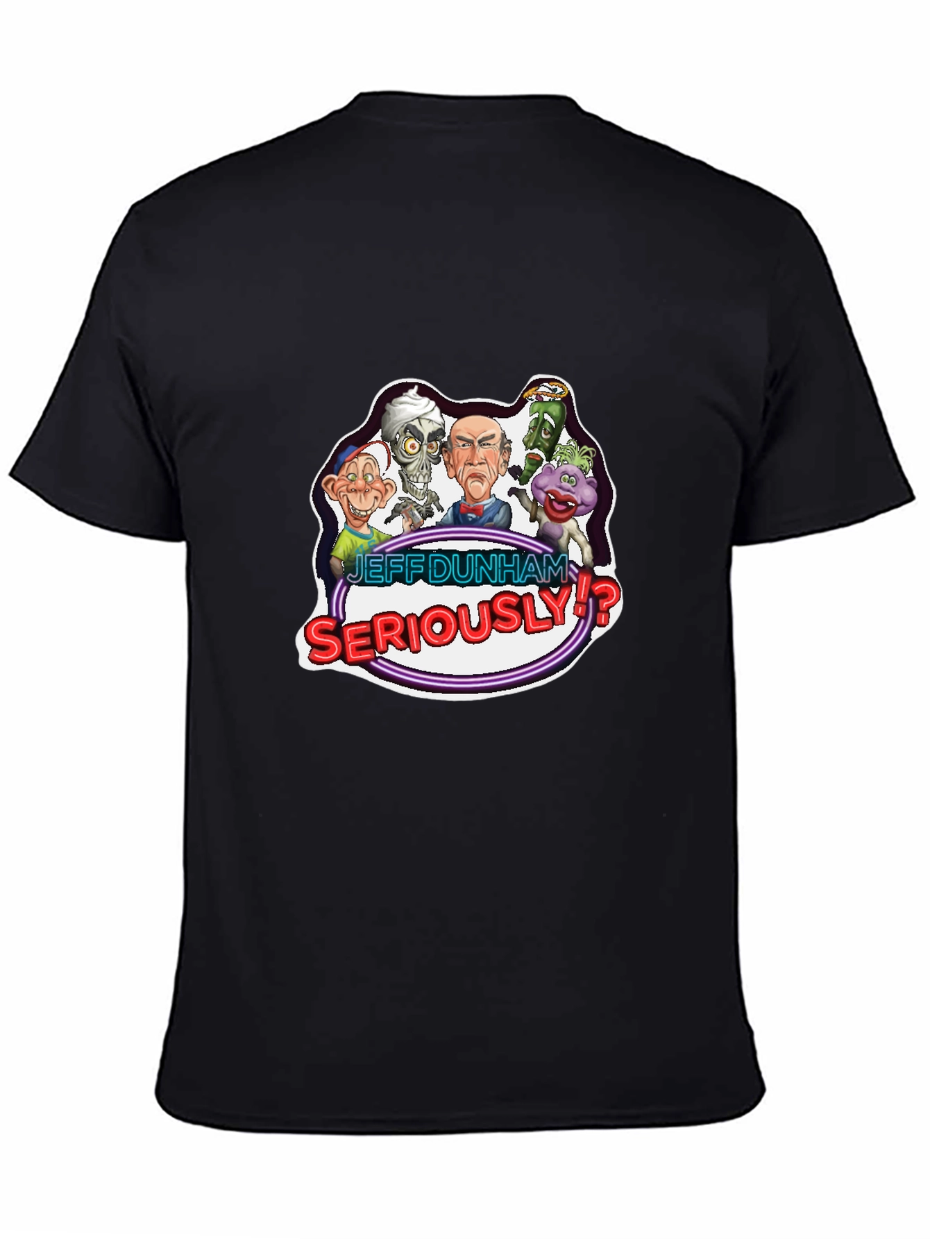 Jeff Dunham Seriously!? Black T-Shirt