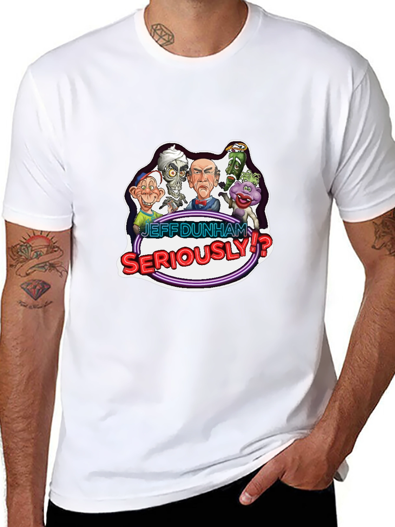 Jeff Dunham Seriously!? Black T-Shirt
