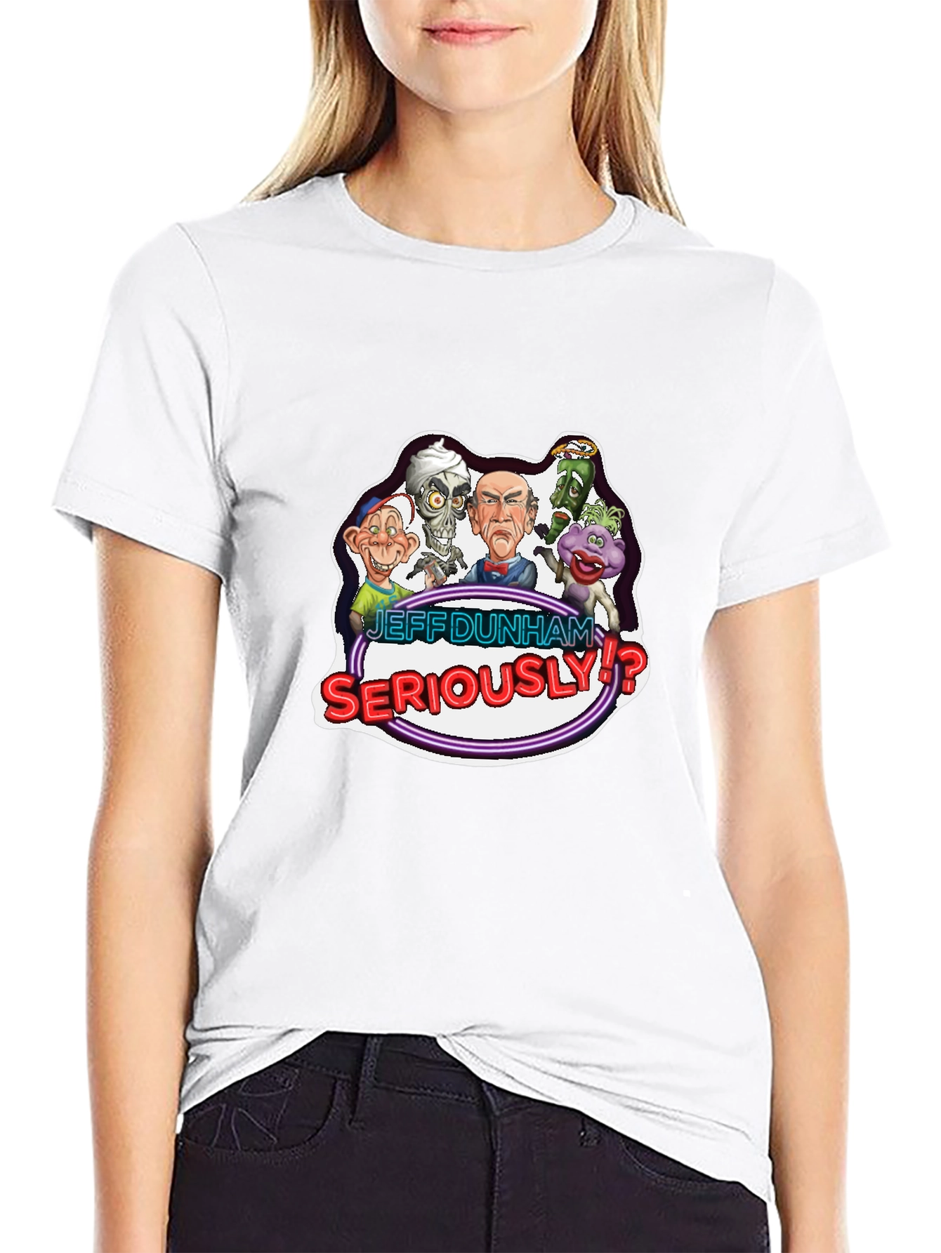 Jeff Dunham Seriously!? Black T-Shirt