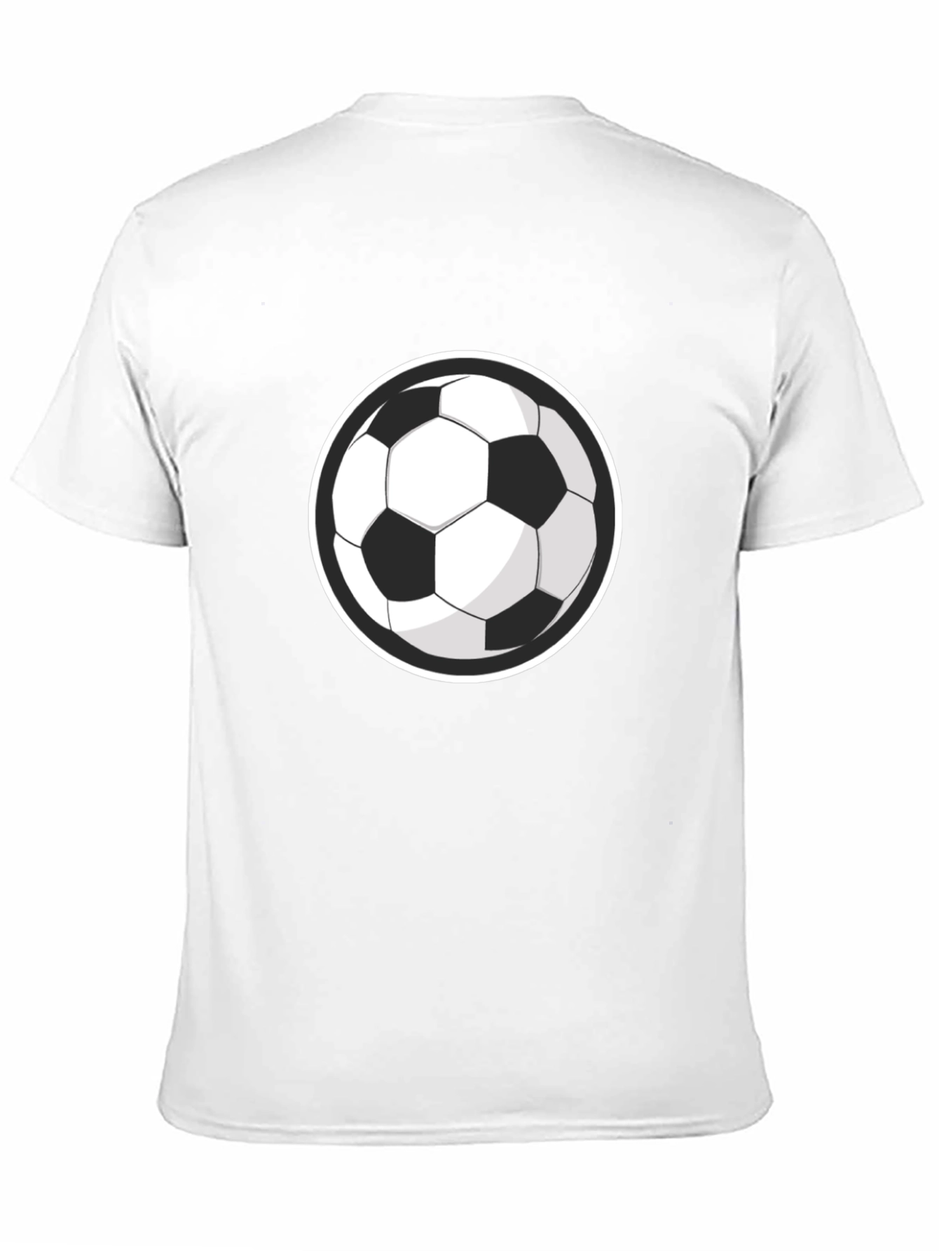 Black Soccer Ball Graphic Tee - Sporty Style