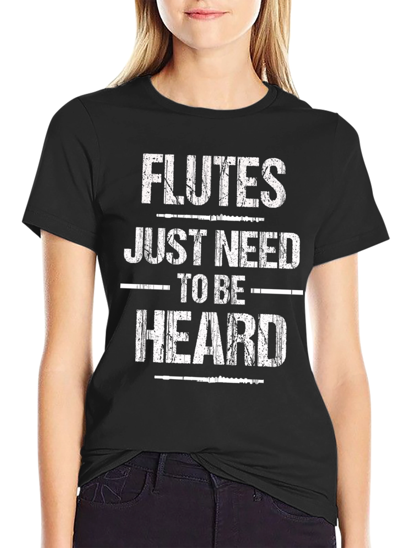 Flutes Need to be Heard Graphic T-Shirt