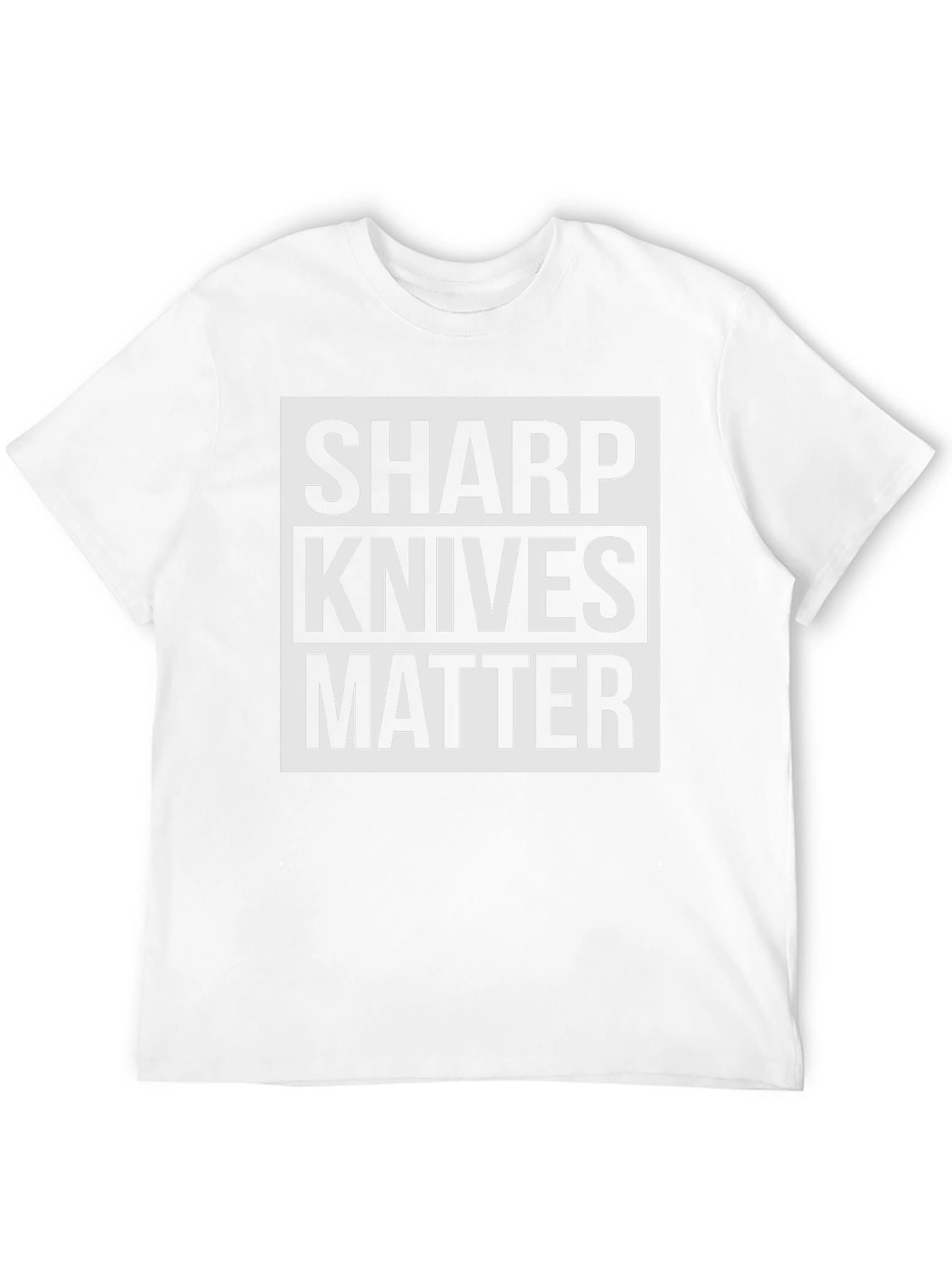 Sharp Knives Matter Graphic Tee - Bold Statement T-Shirt
