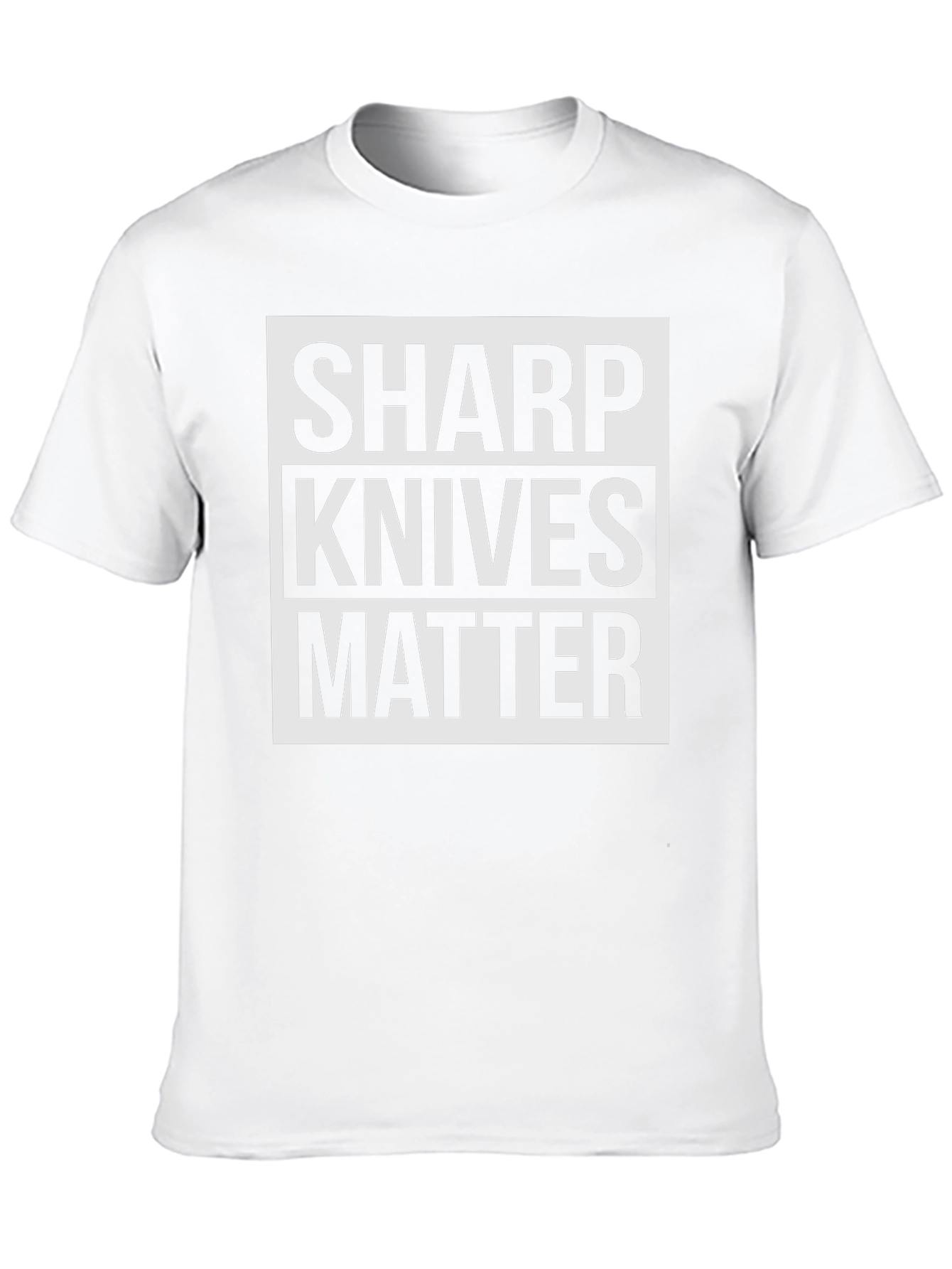 Sharp Knives Matter Graphic Tee - Bold Statement T-Shirt
