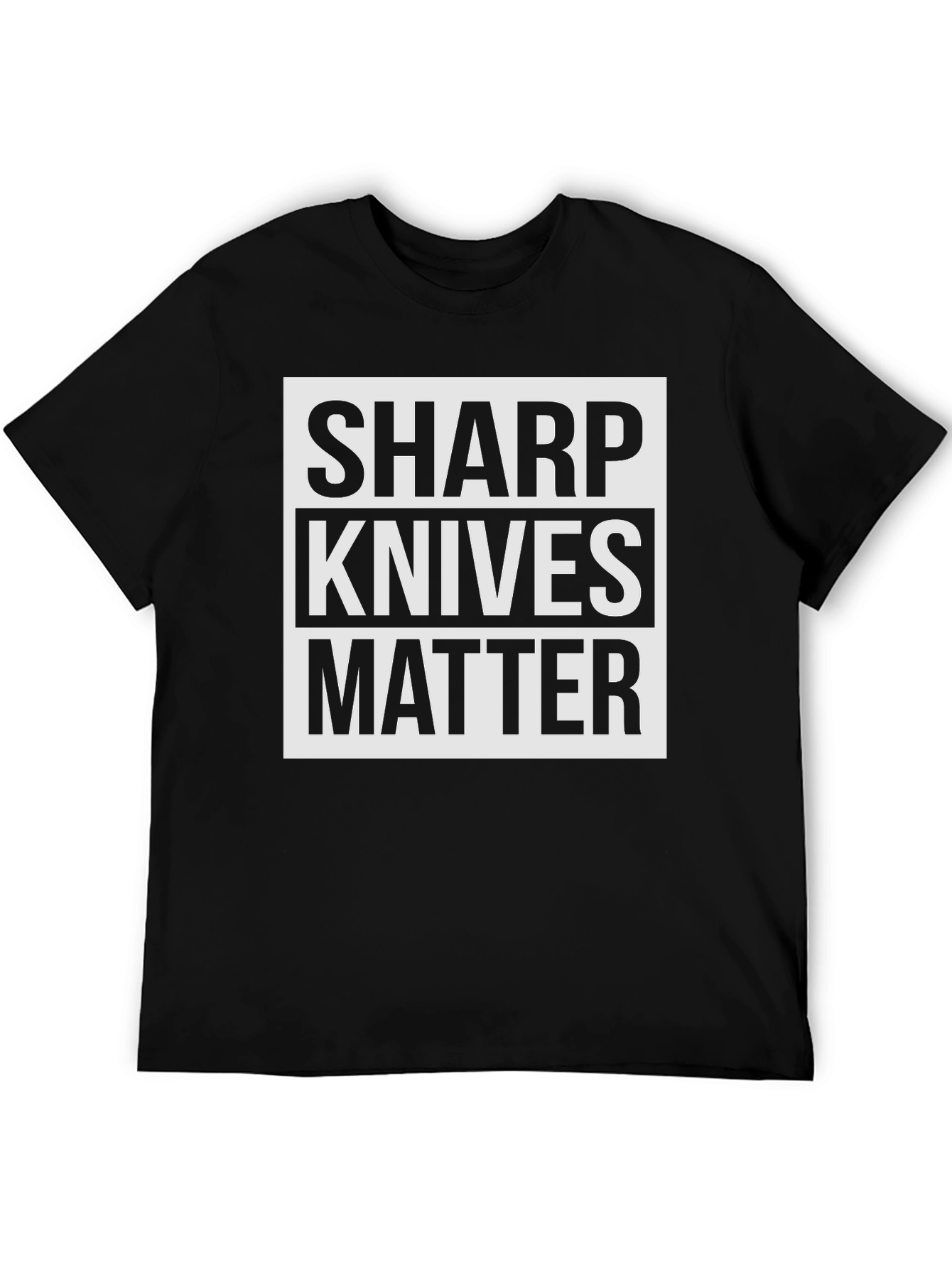 Sharp Knives Matter Graphic Tee - Bold Statement T-Shirt