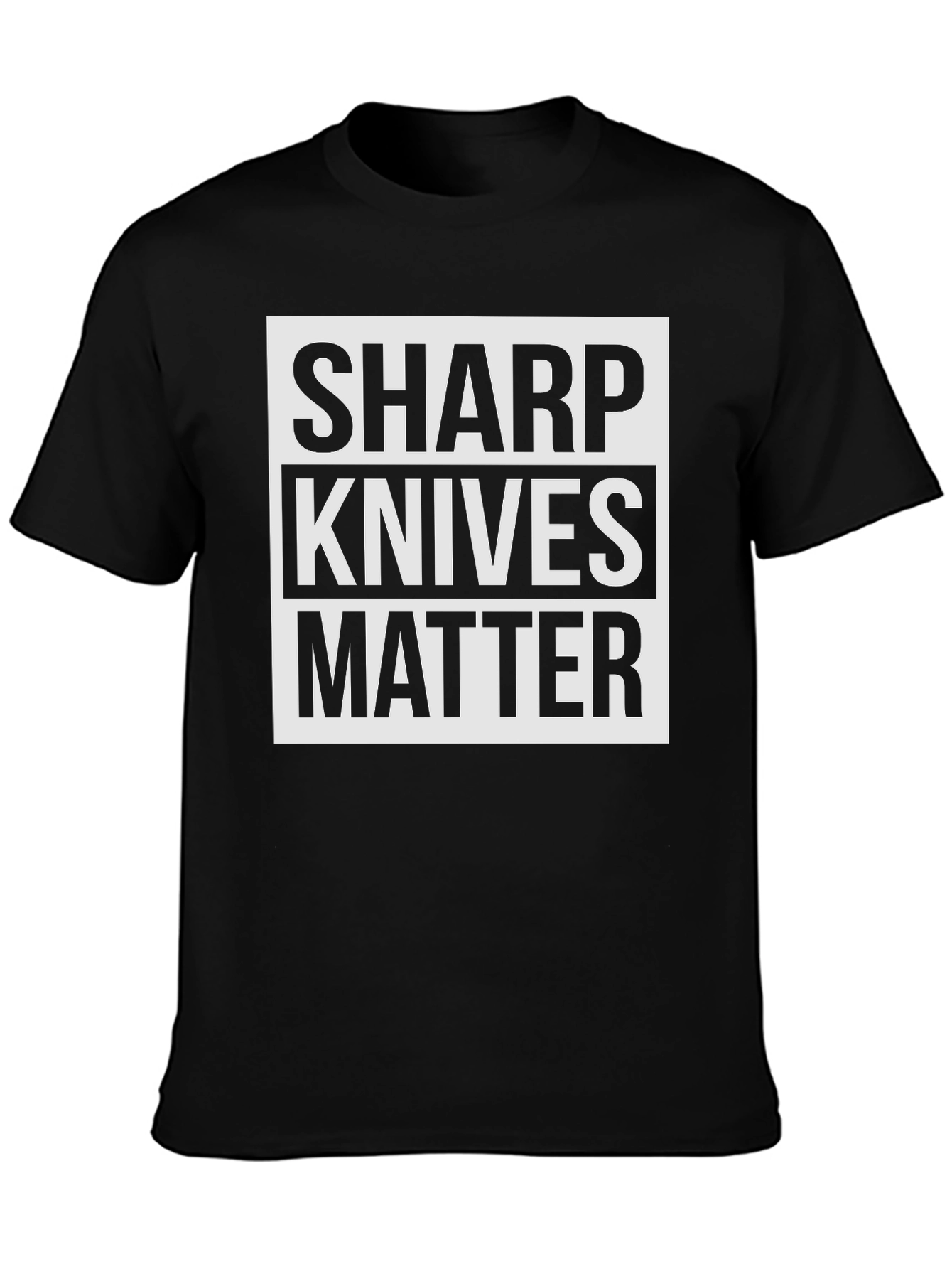 Sharp Knives Matter Graphic Tee - Bold Statement T-Shirt