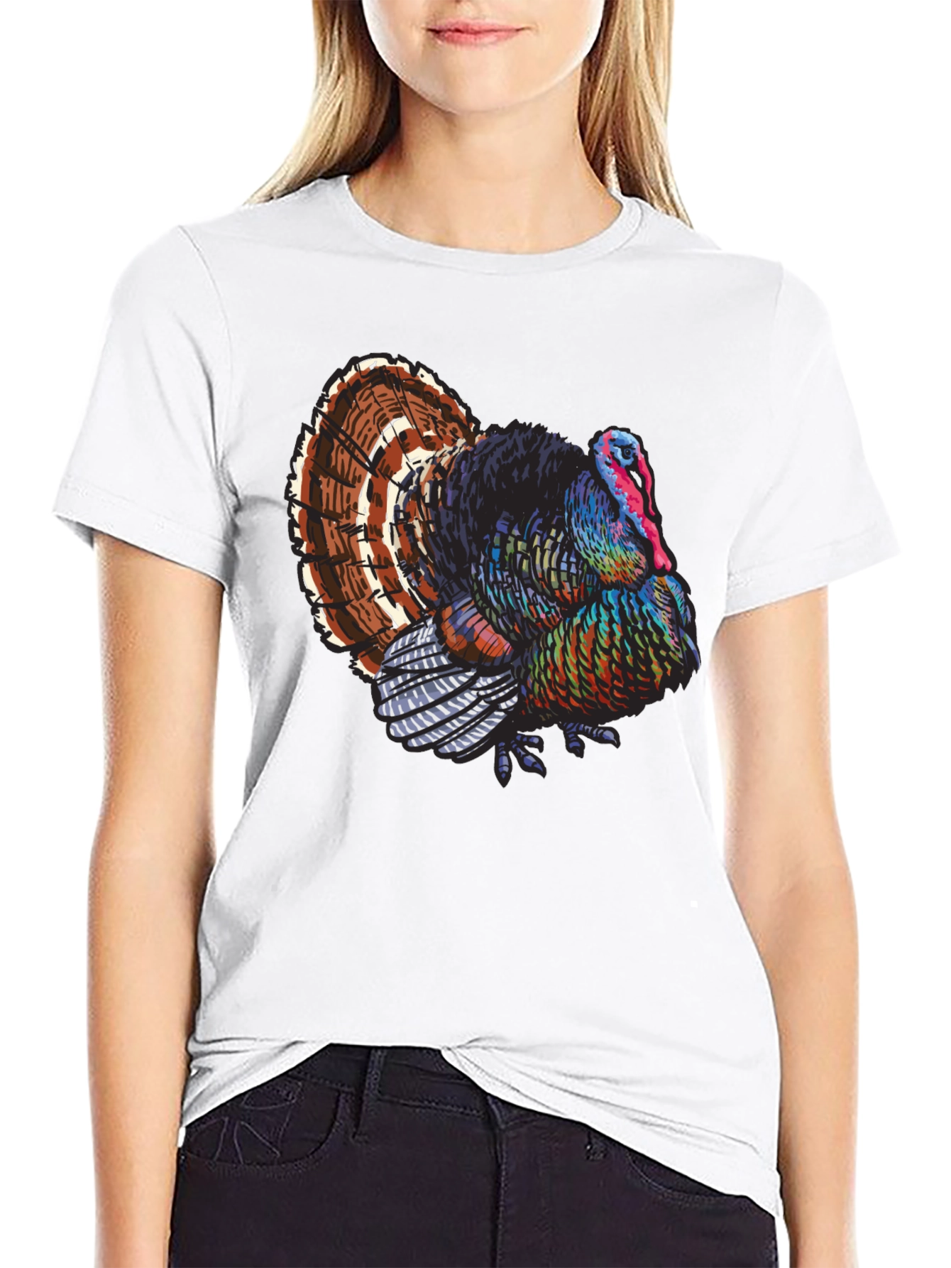 Turkey Graphic Tee - Thanksgiving Holiday Shirt