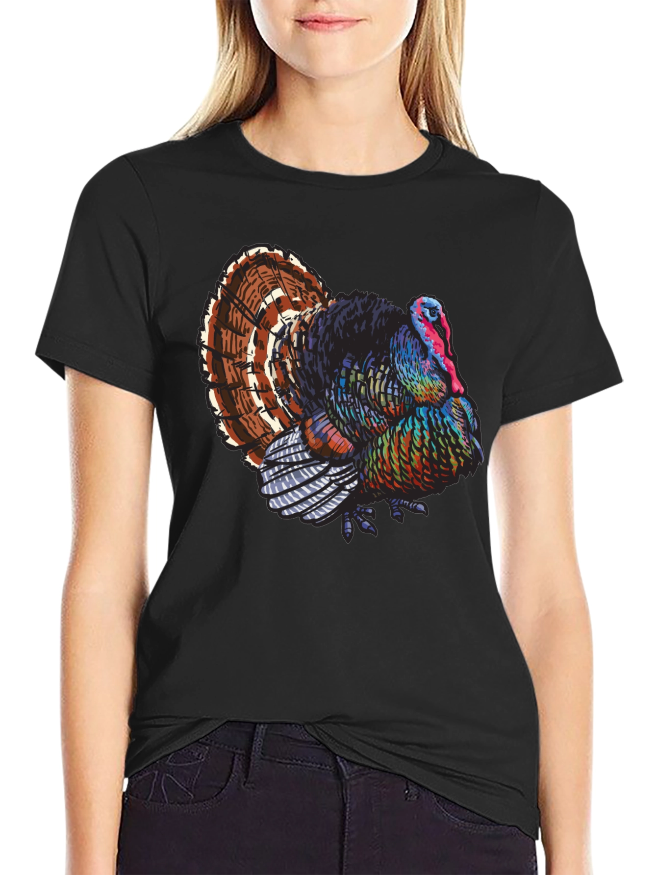 Turkey Graphic Tee - Thanksgiving Holiday Shirt