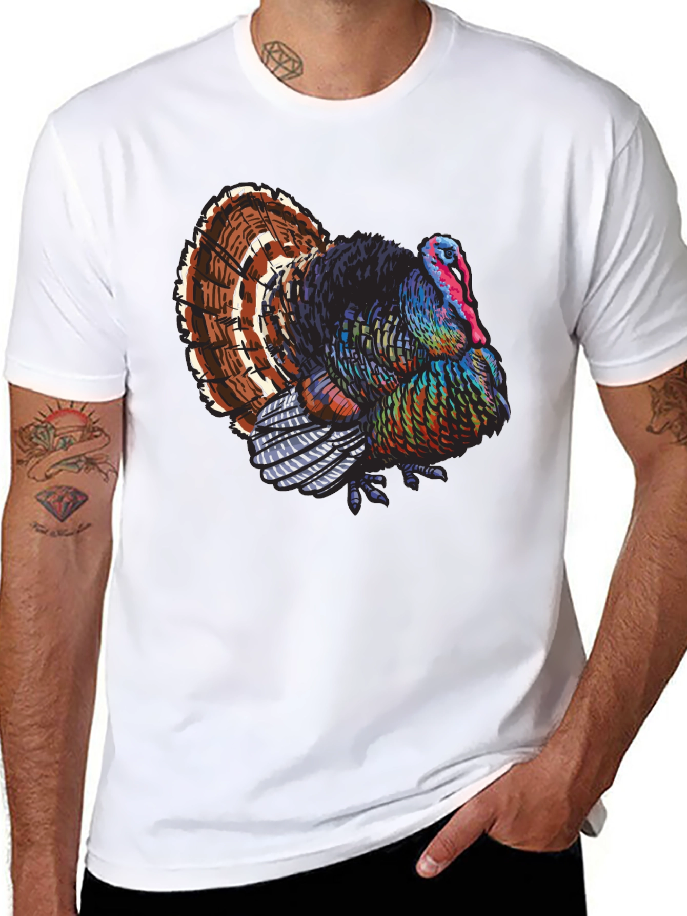 Turkey Graphic Tee - Thanksgiving Holiday Shirt