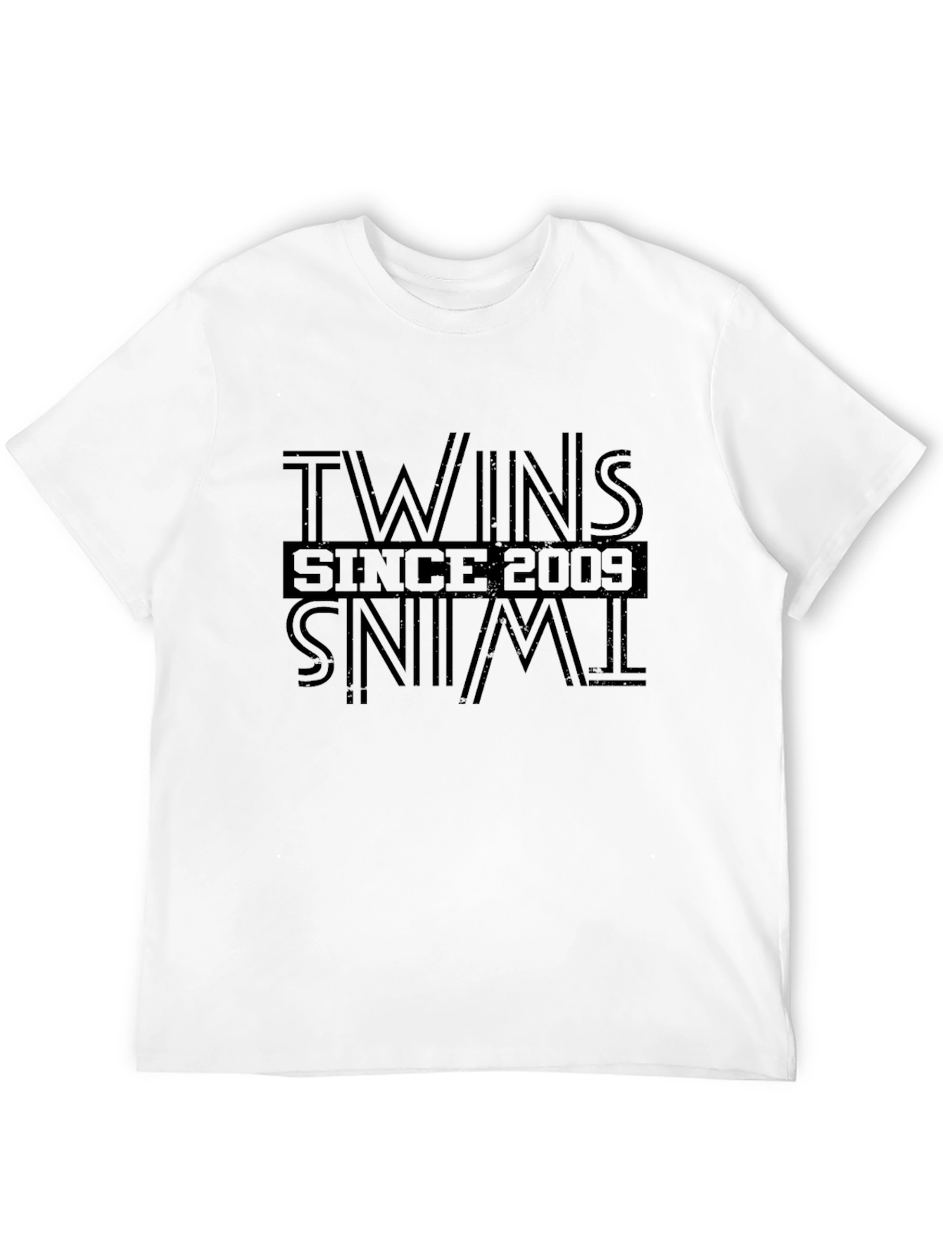 Twins Since 2009 Black Graphic Tee