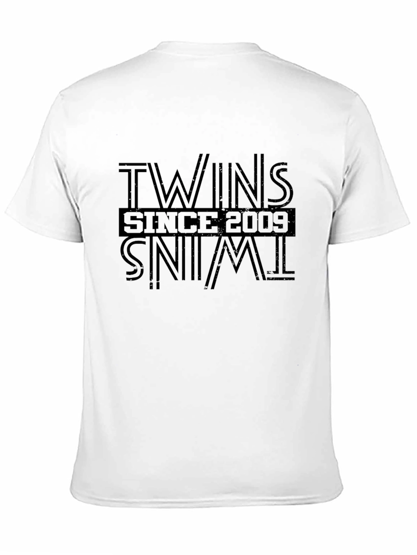Twins Since 2009 Black Graphic Tee