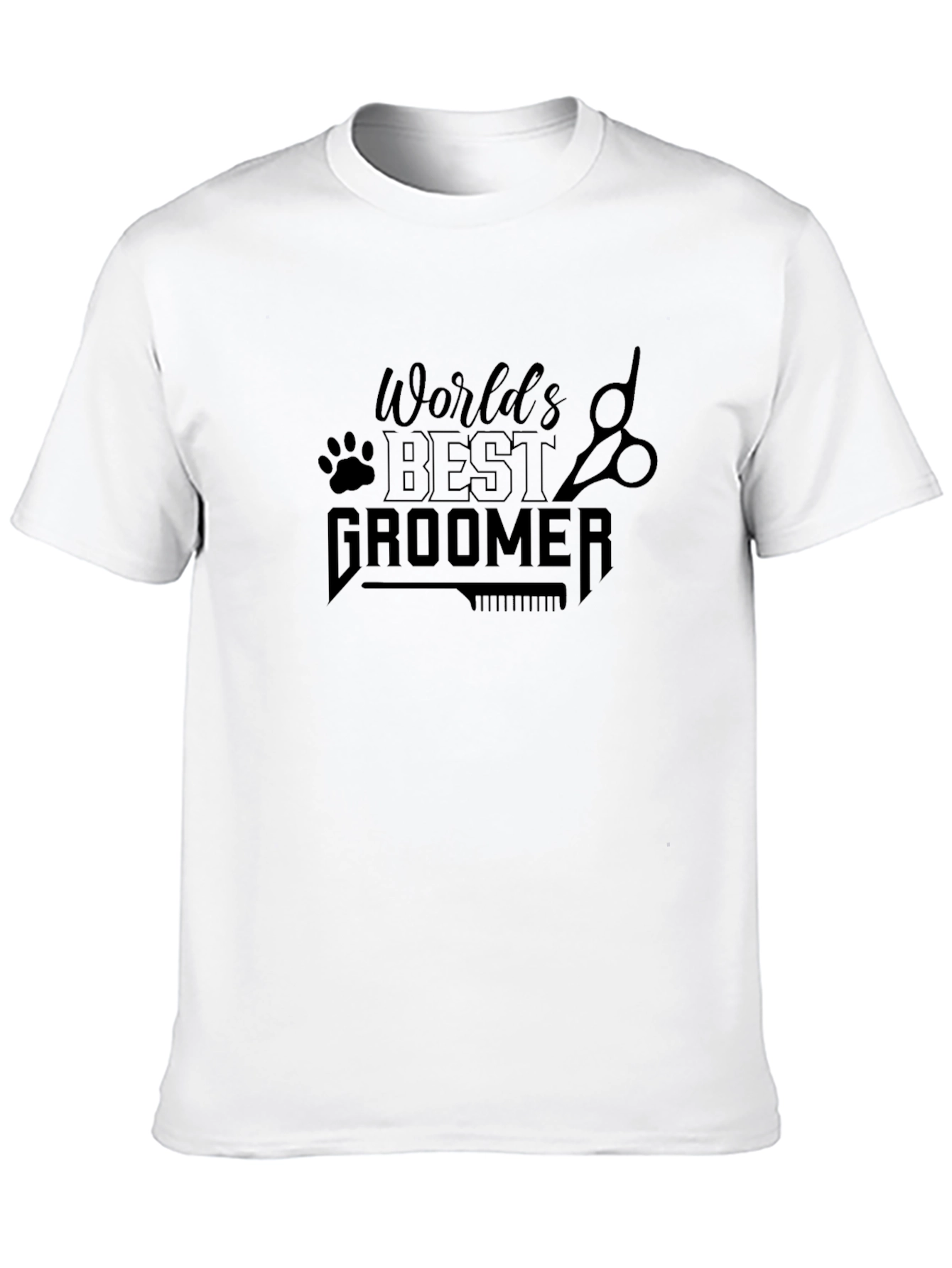 Worlds Best Groomer Black T-Shirt