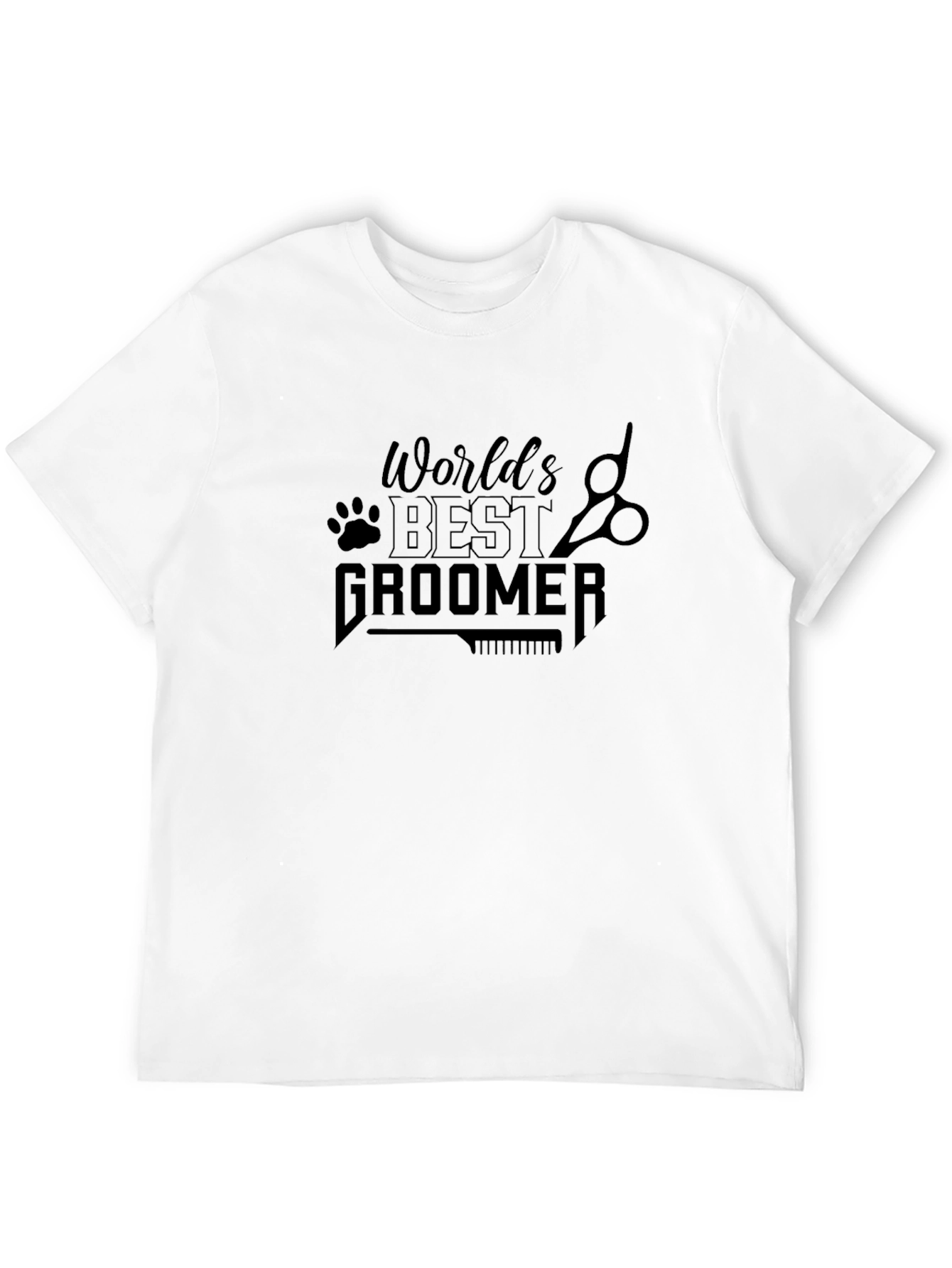 Worlds Best Groomer Black T-Shirt