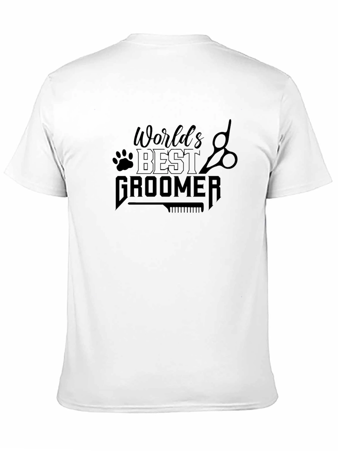 Worlds Best Groomer Black T-Shirt