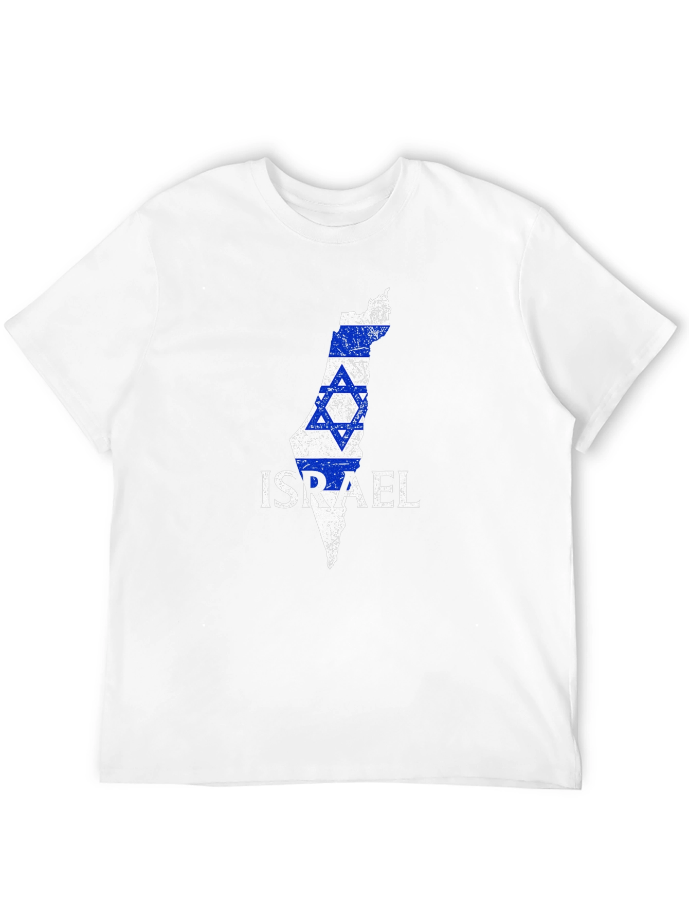 Israel Flag Map T-Shirt - Patriotic Design