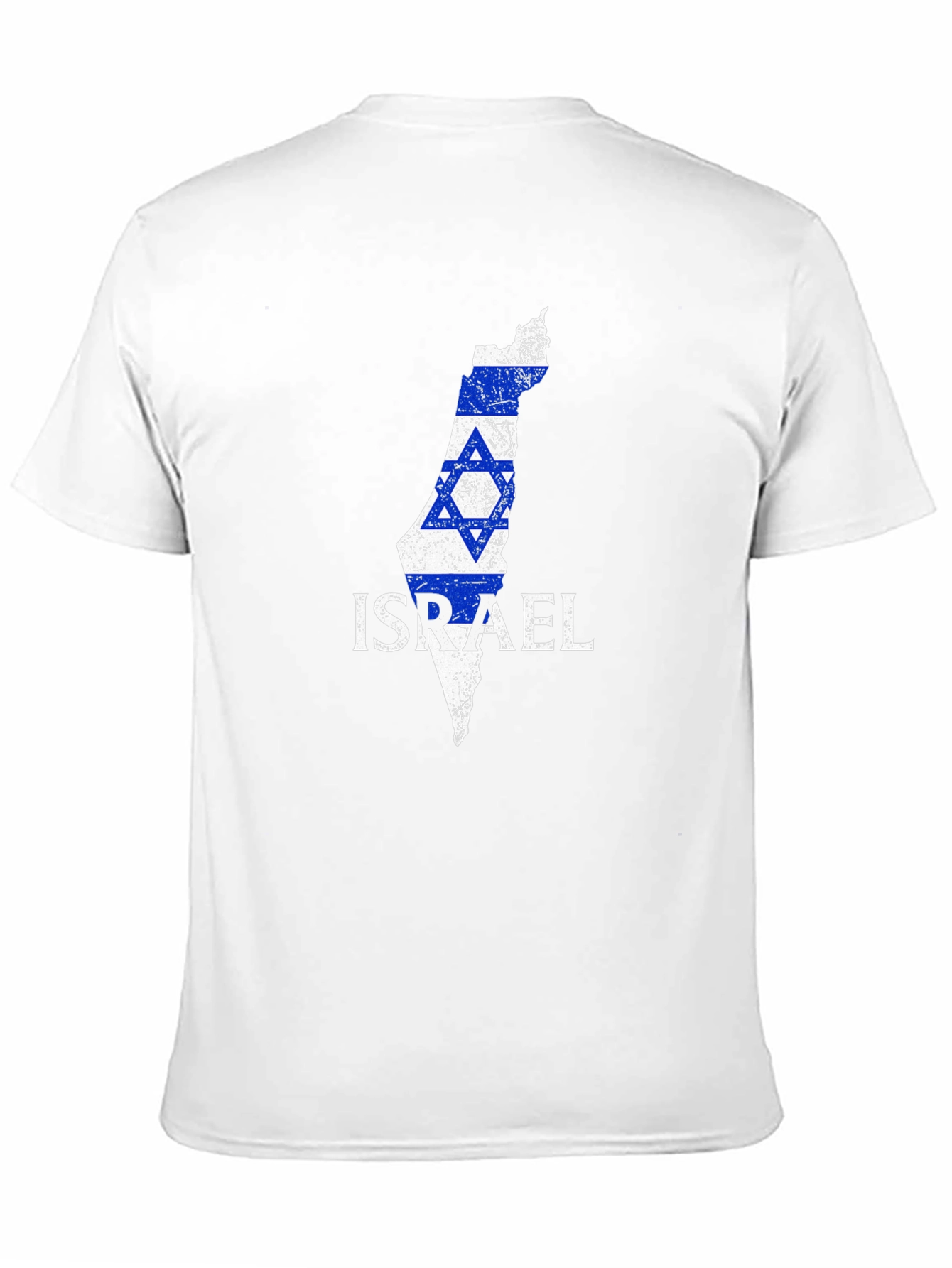 Israel Flag Map T-Shirt - Patriotic Design