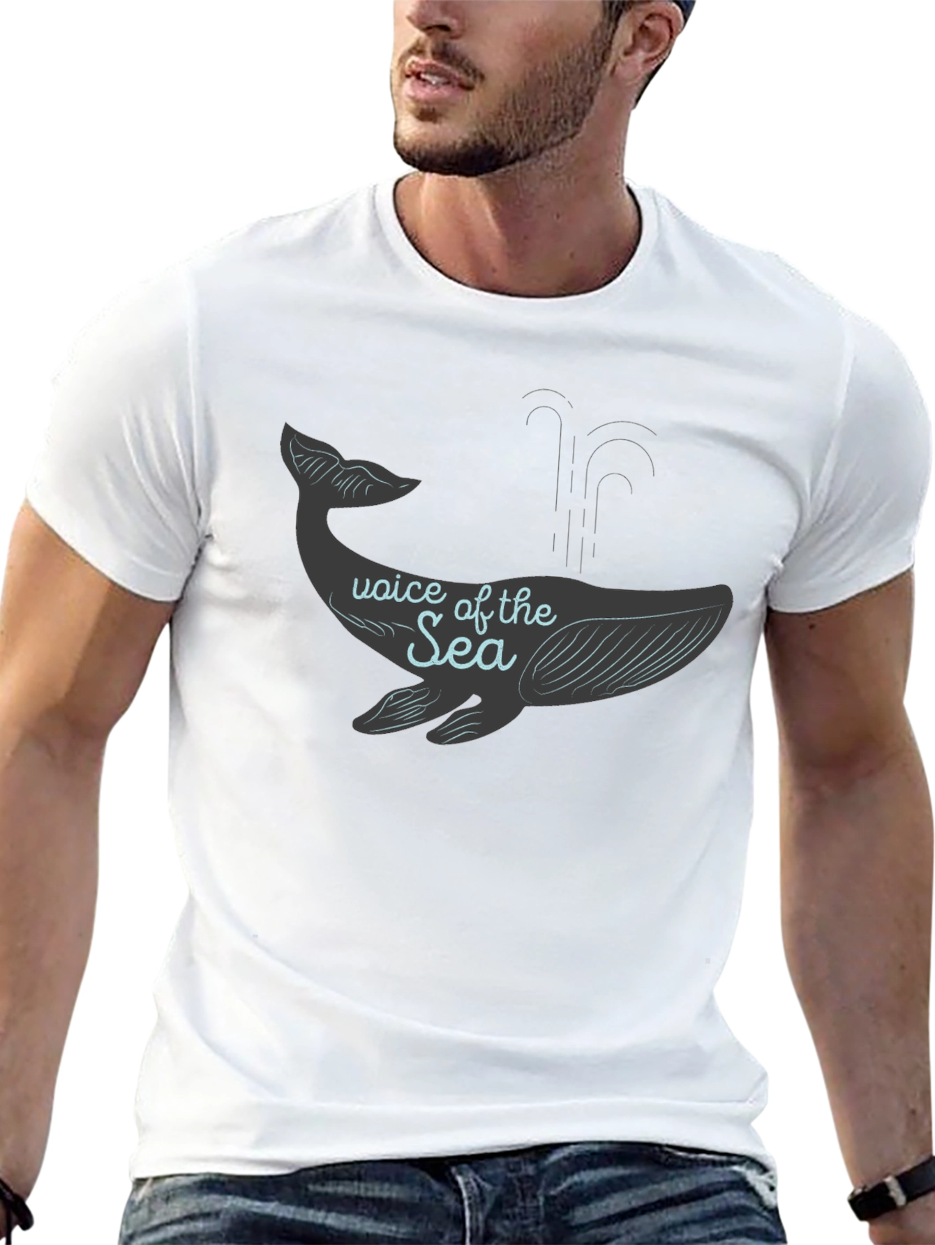 Voice of the Sea Whale Graphic Tee