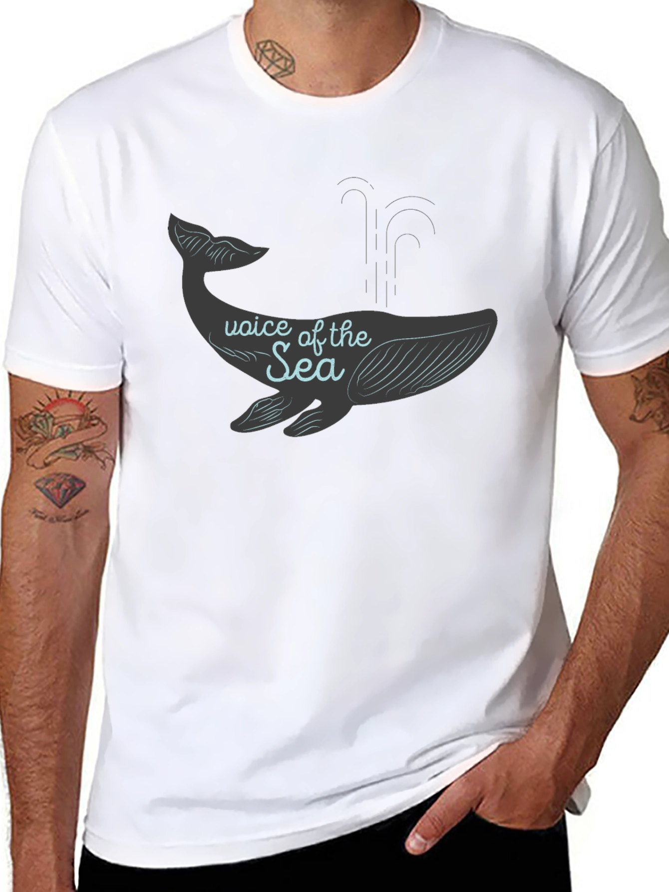 Voice of the Sea Whale Graphic Tee