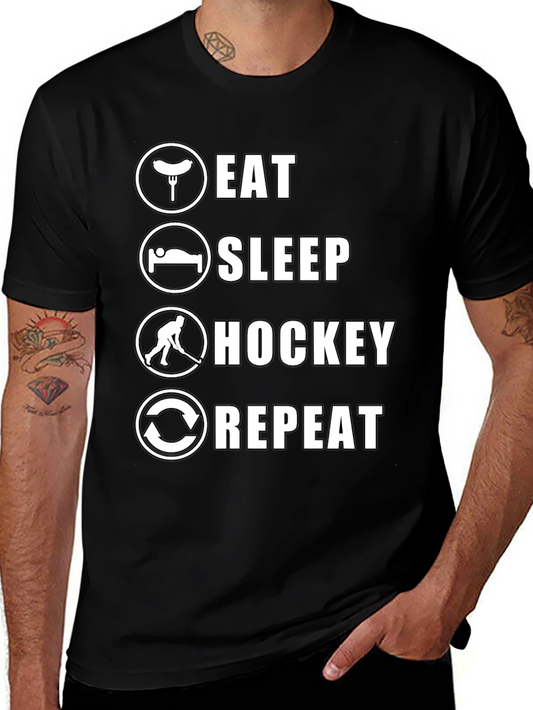 Eat Sleep Hockey Repeat T-Shirt