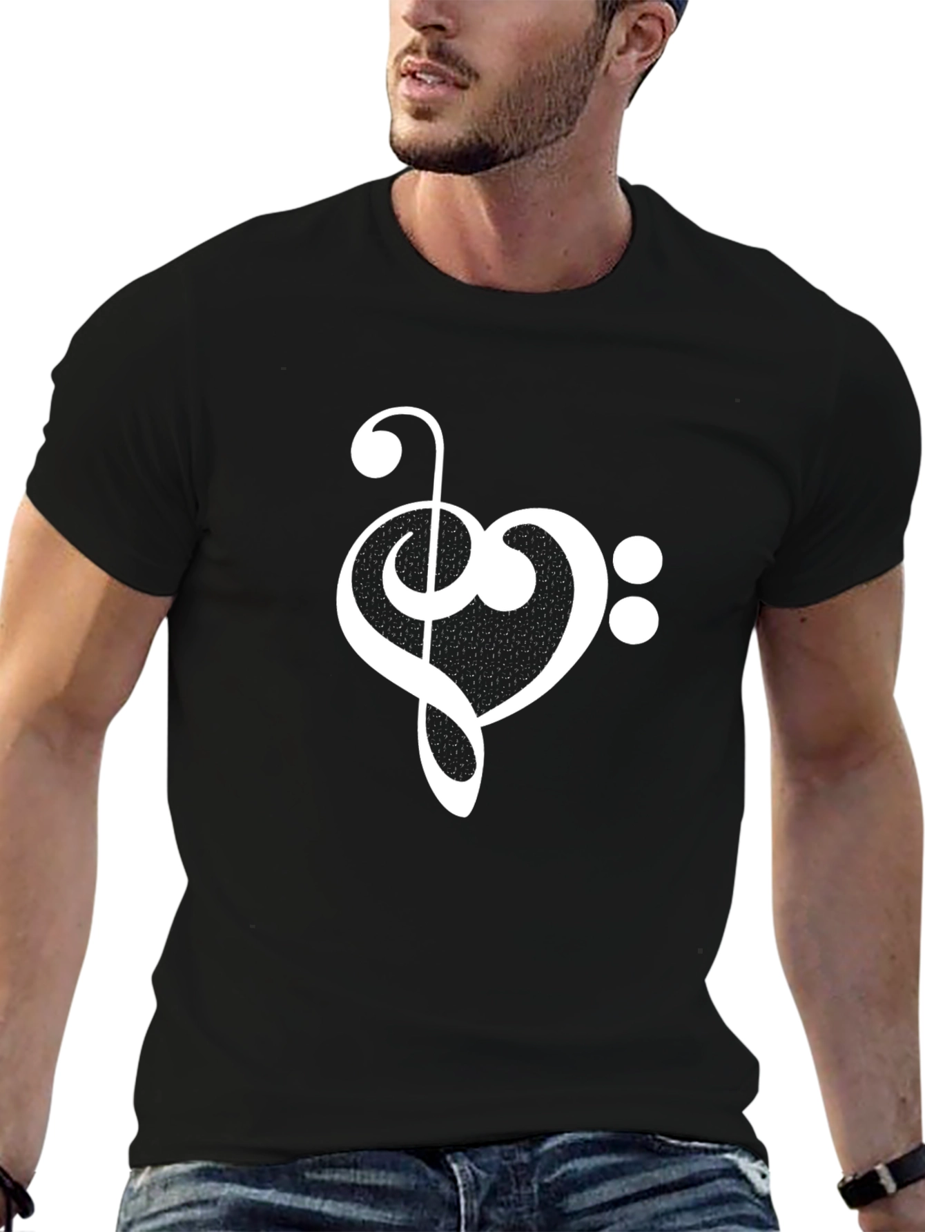 Musical Heart T-Shirt - Stylish & Unique Design
