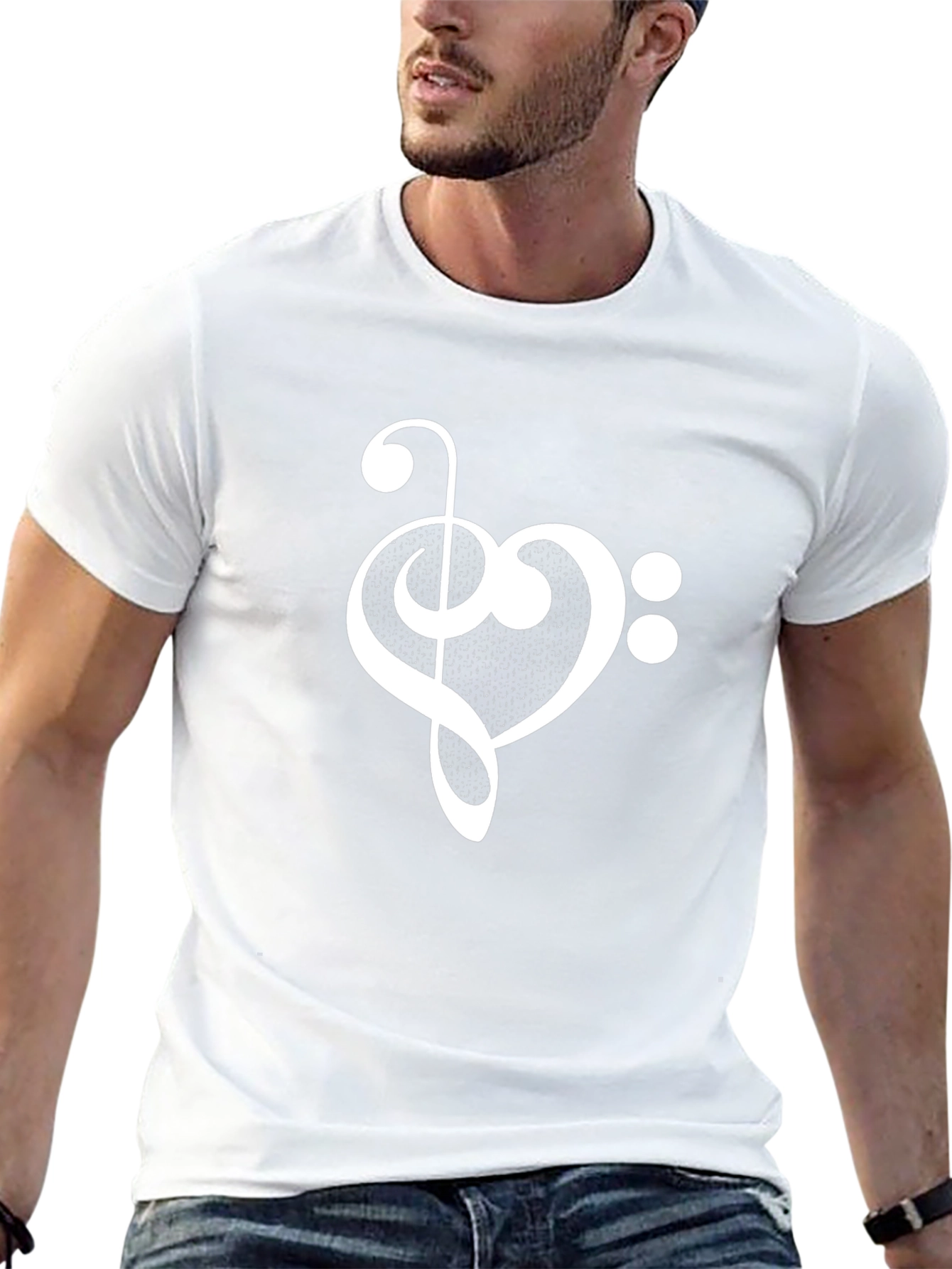Musical Heart T-Shirt - Stylish & Unique Design