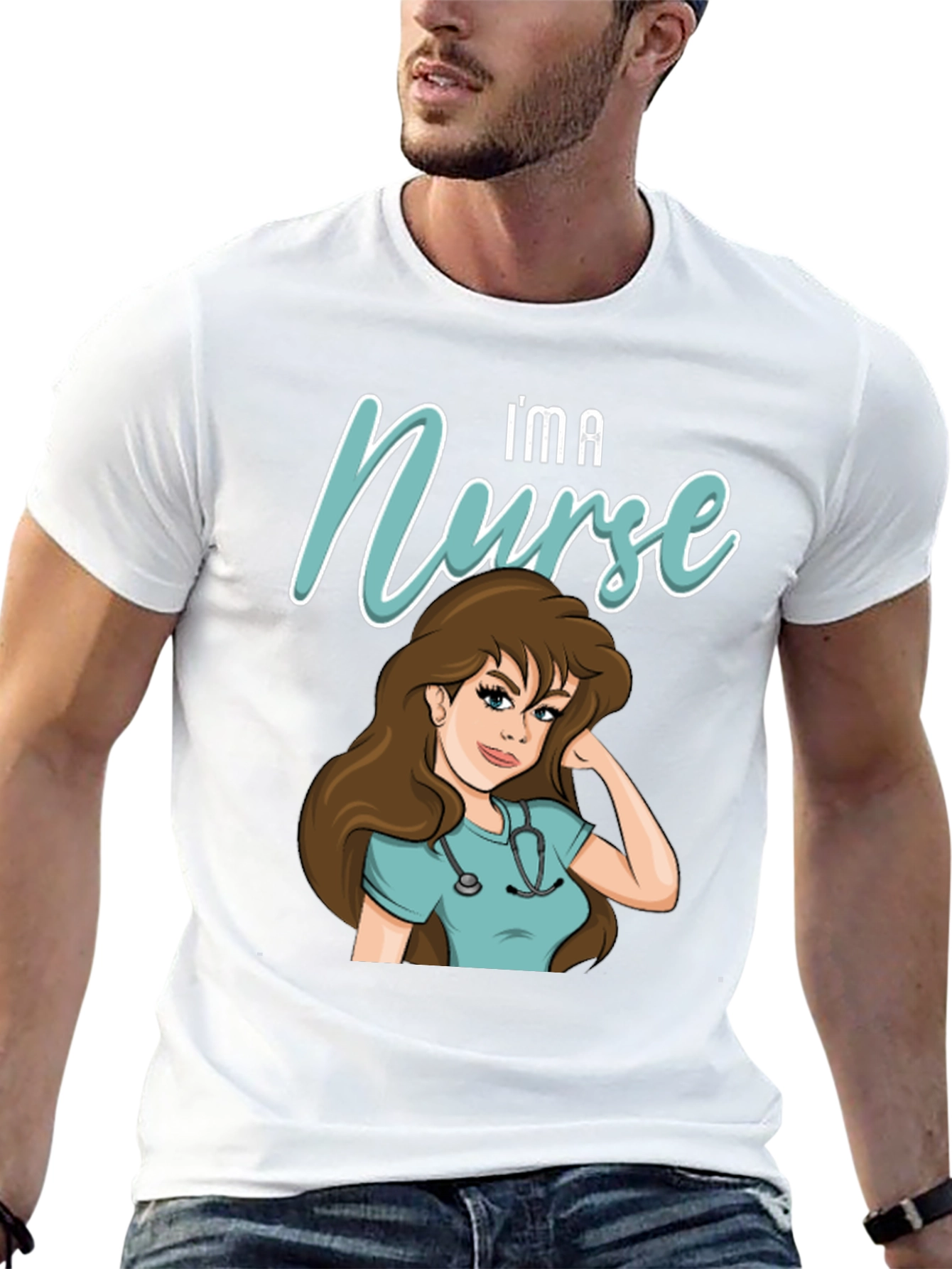 Im A Nurse T-Shirt - Cartoon Nurse Graphic Tee