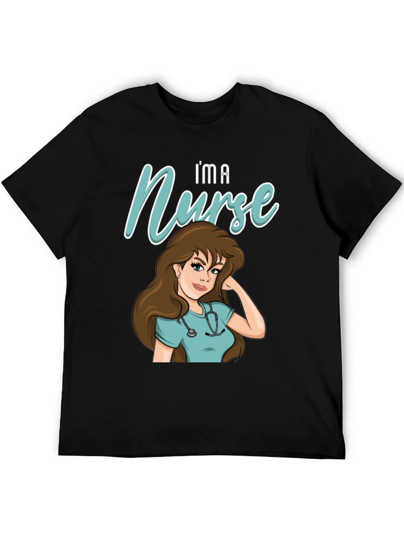 Im A Nurse T-Shirt - Cartoon Nurse Graphic Tee