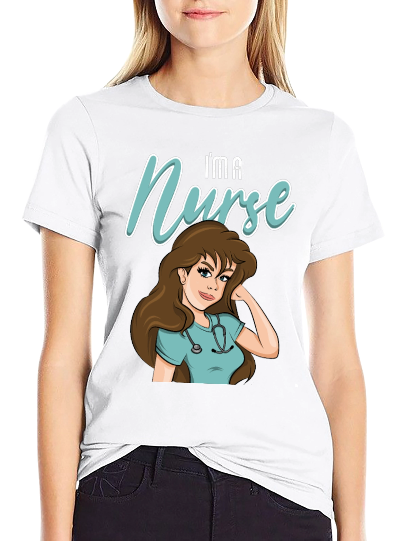 Im A Nurse T-Shirt - Cartoon Nurse Graphic Tee