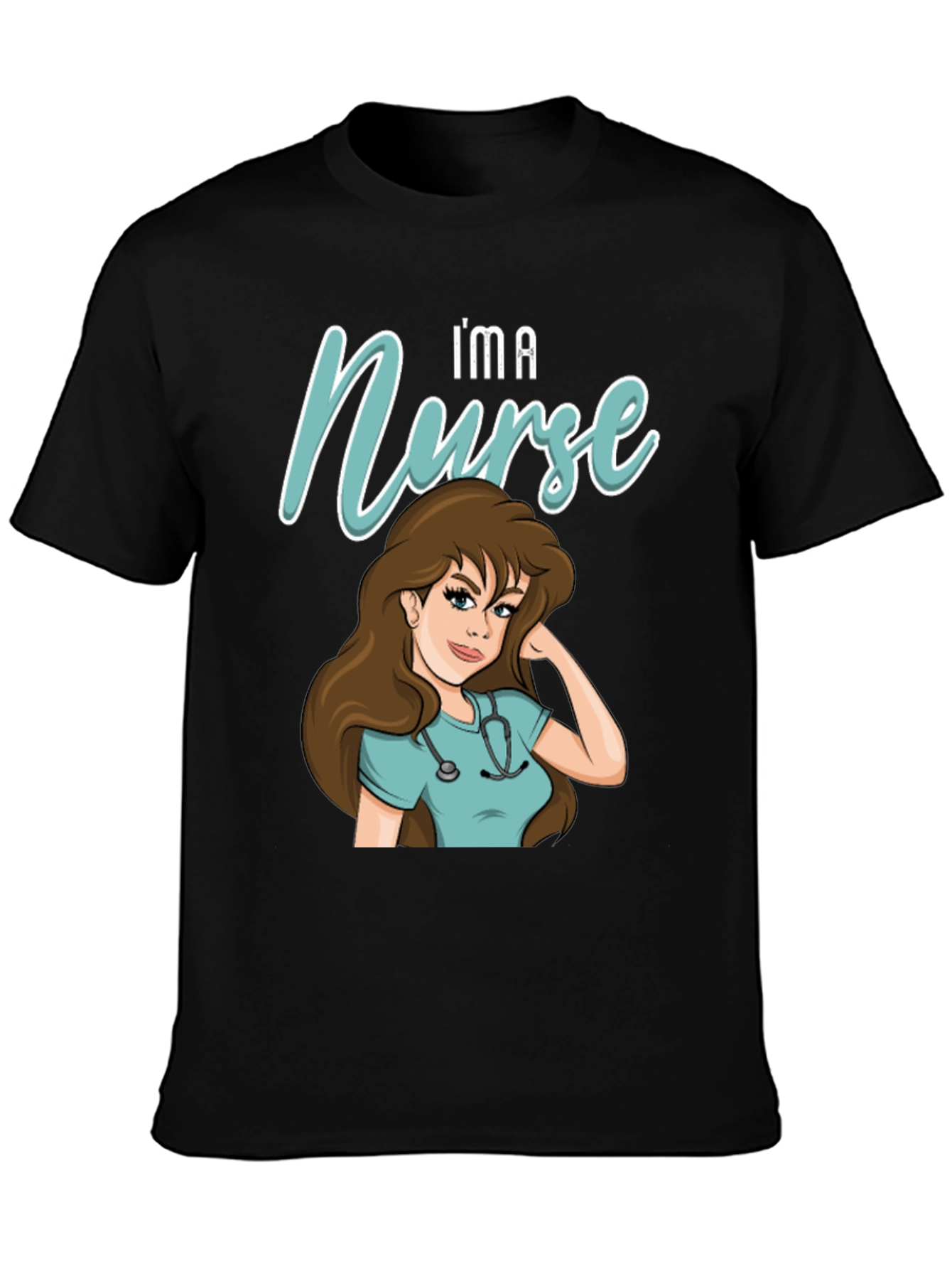 Im A Nurse T-Shirt - Cartoon Nurse Graphic Tee