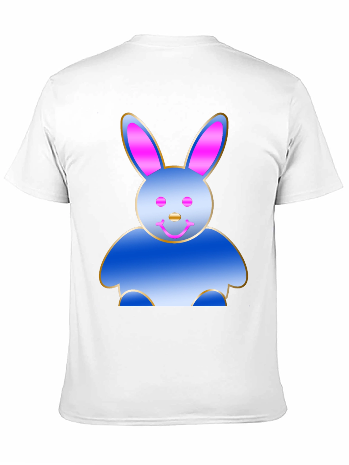 Fun Bunny Graphic T-Shirt - Black Cotton Tee