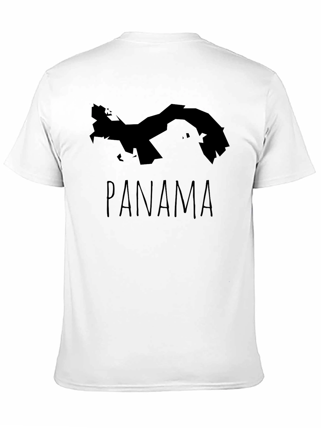 Panama Map Graphic Tee - Stylish Black T-Shirt