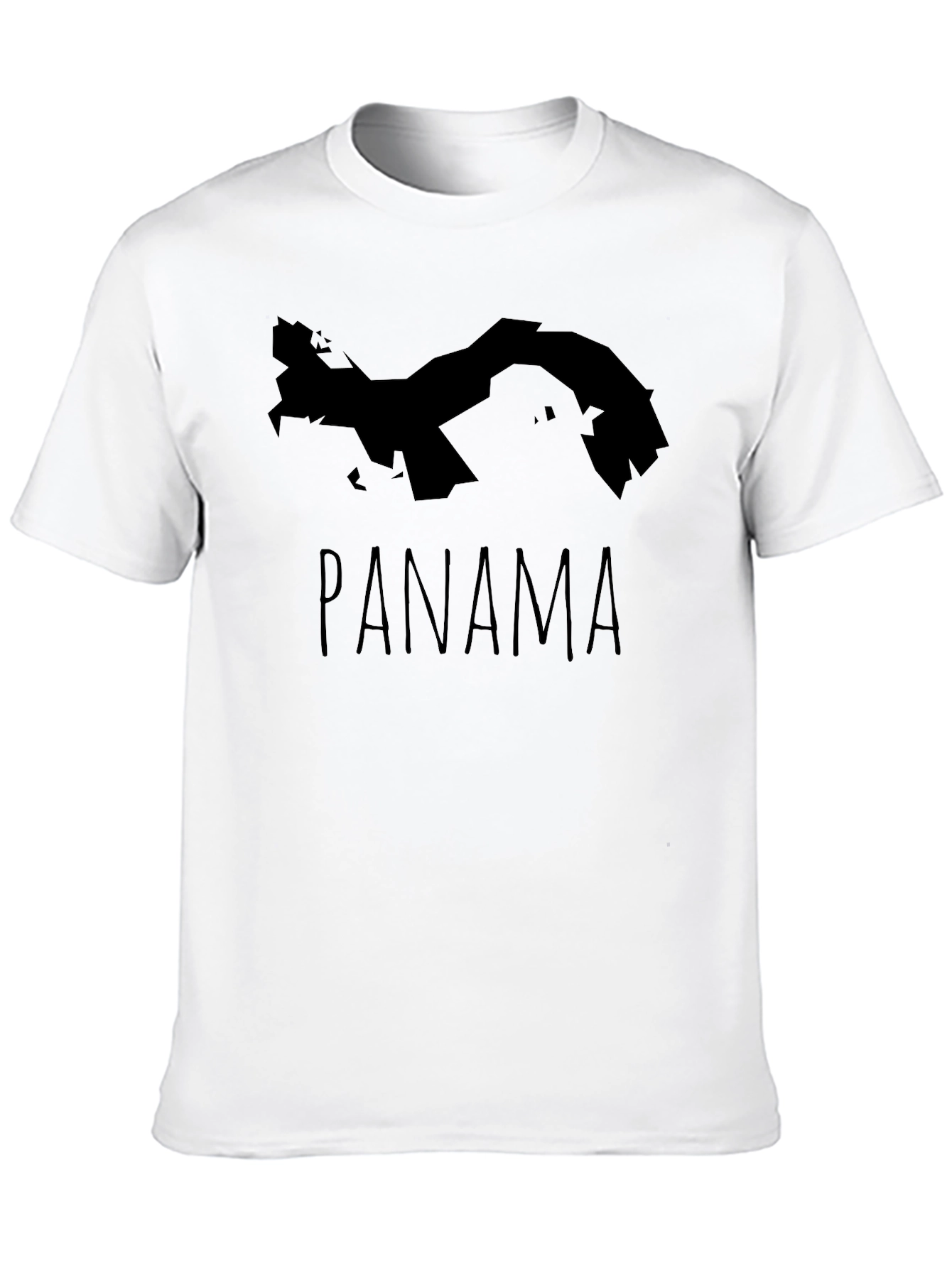 Panama Map Graphic Tee - Stylish Black T-Shirt