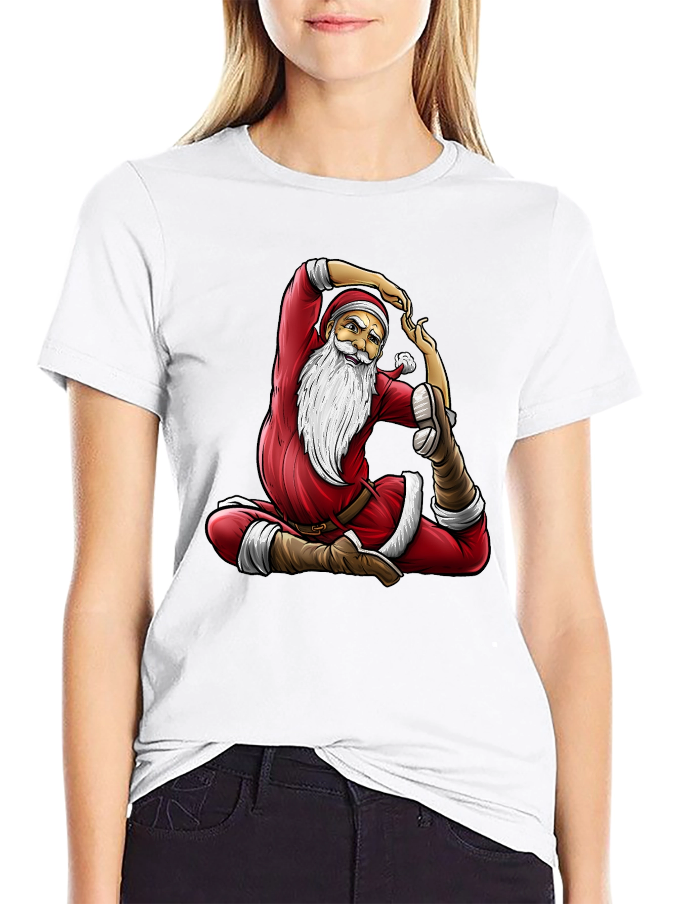 Yoga Santa Claus T-Shirt