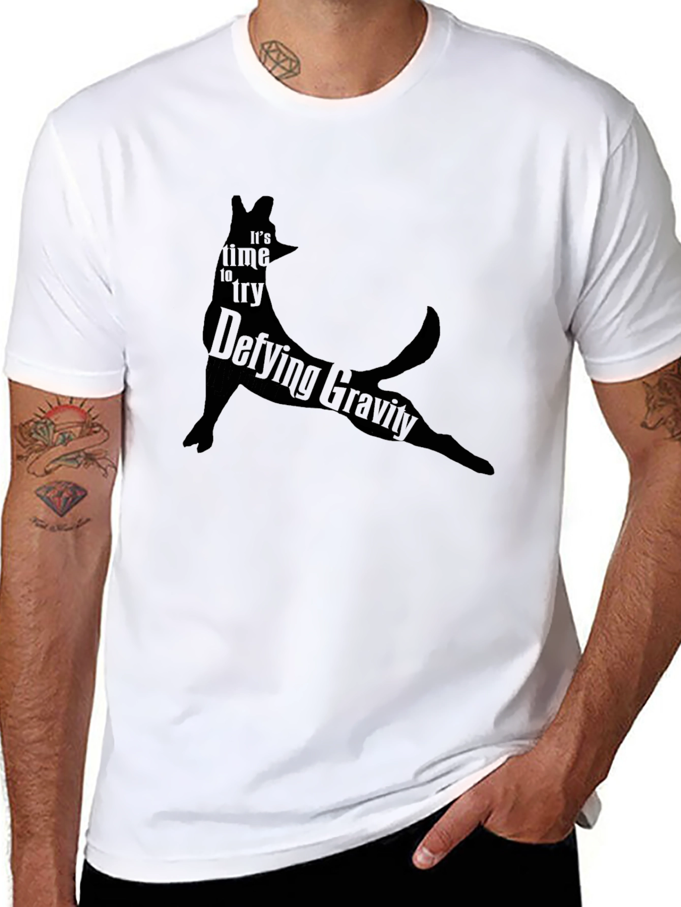 Defying Gravity Graphic Tee - Black