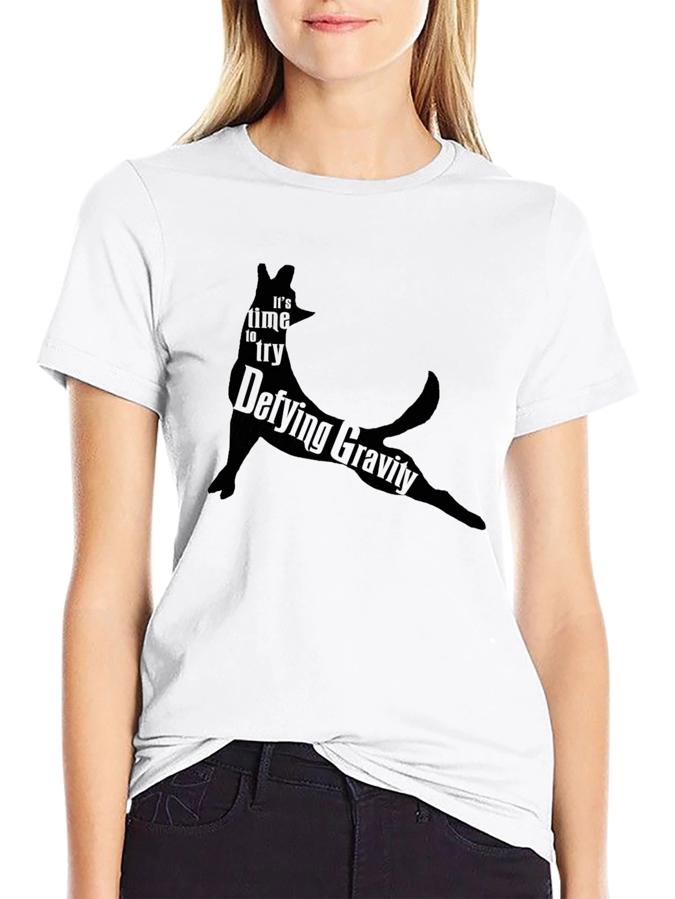 Defying Gravity Graphic Tee - Black