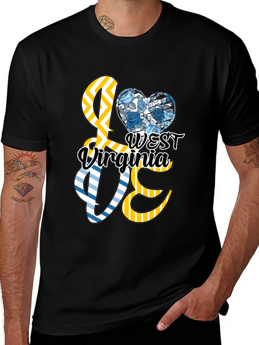 West Virginia Floral Love Graphic Tee