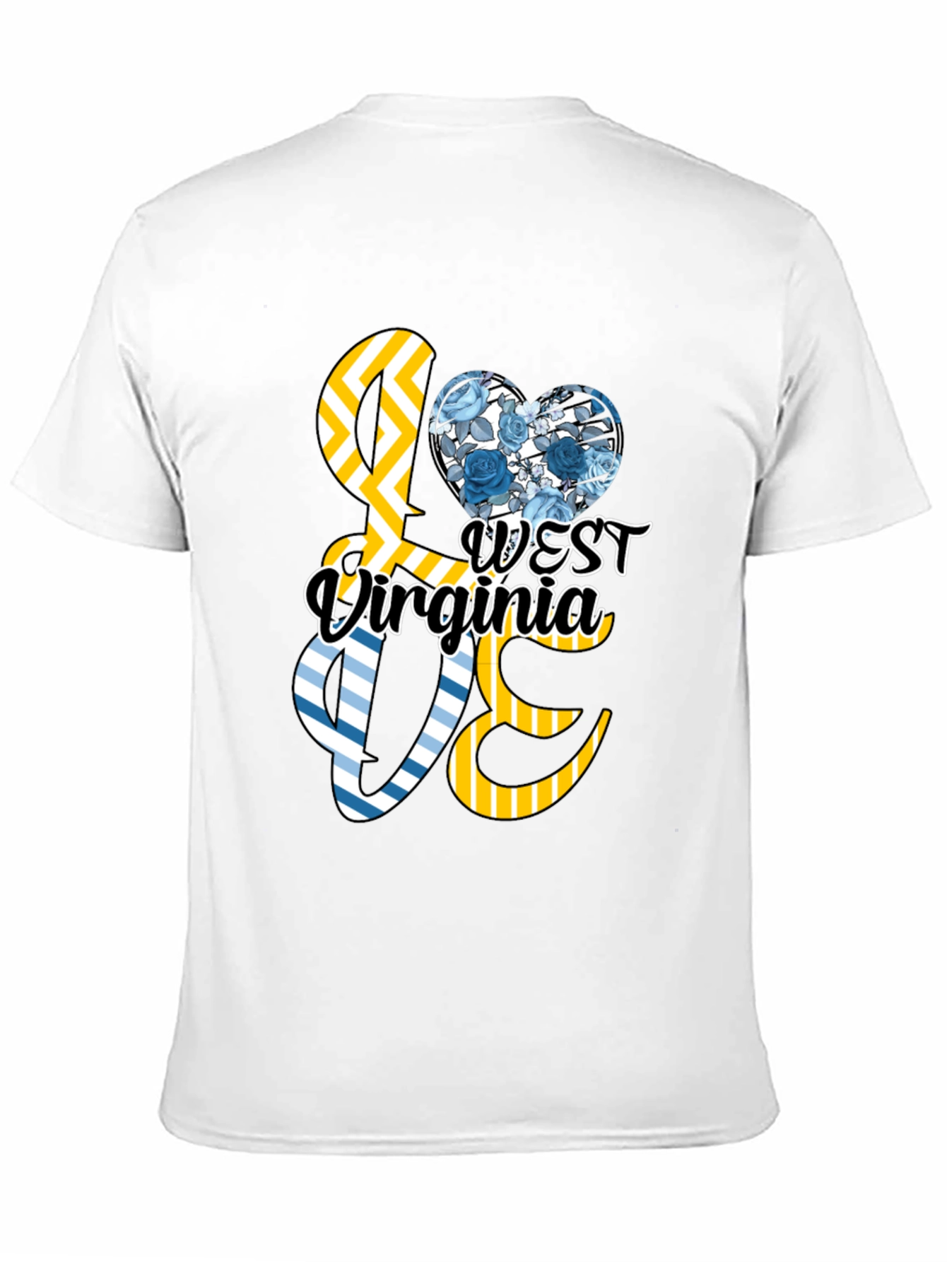 West Virginia Floral Love Graphic Tee