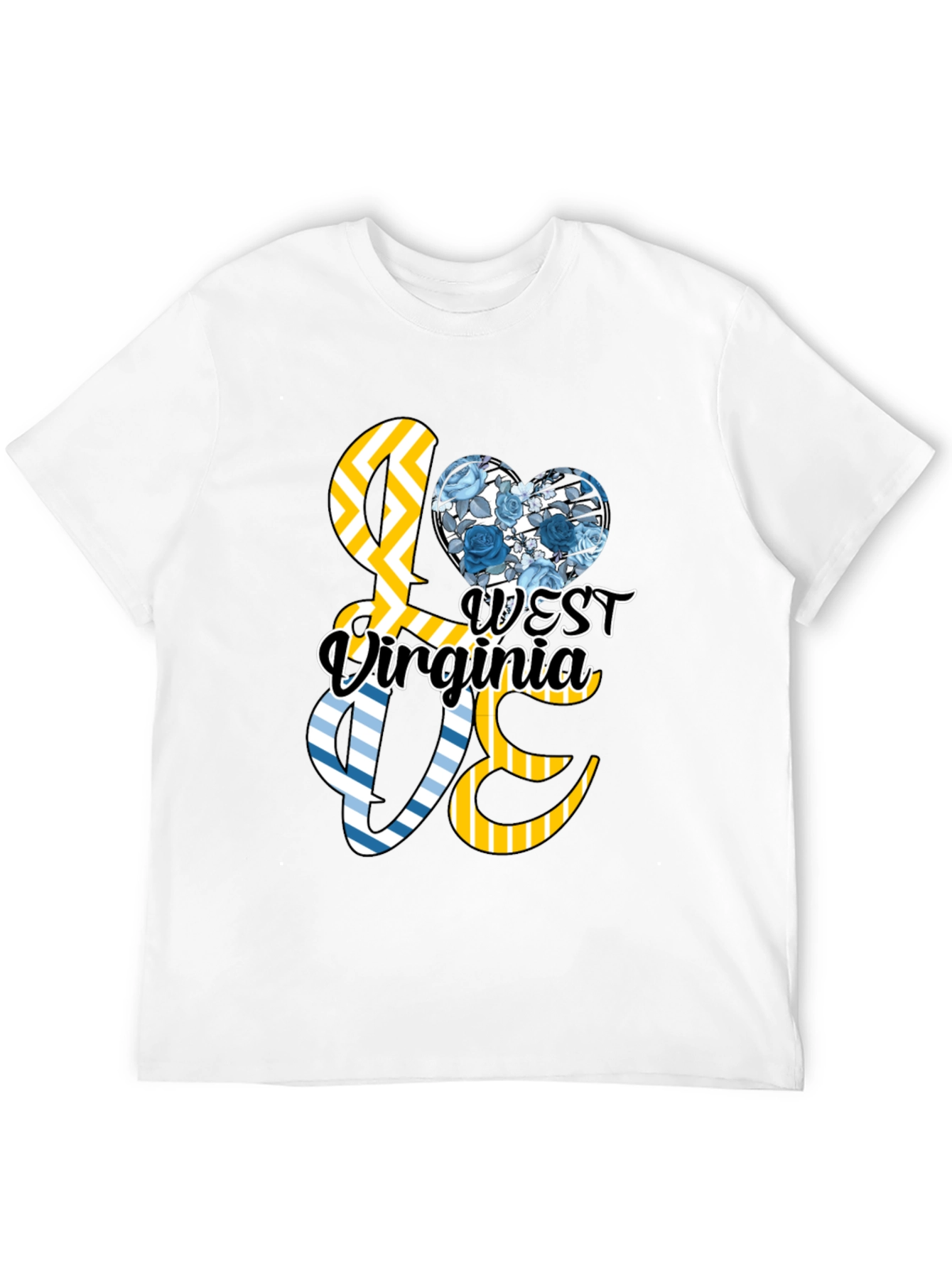 West Virginia Floral Love Graphic Tee