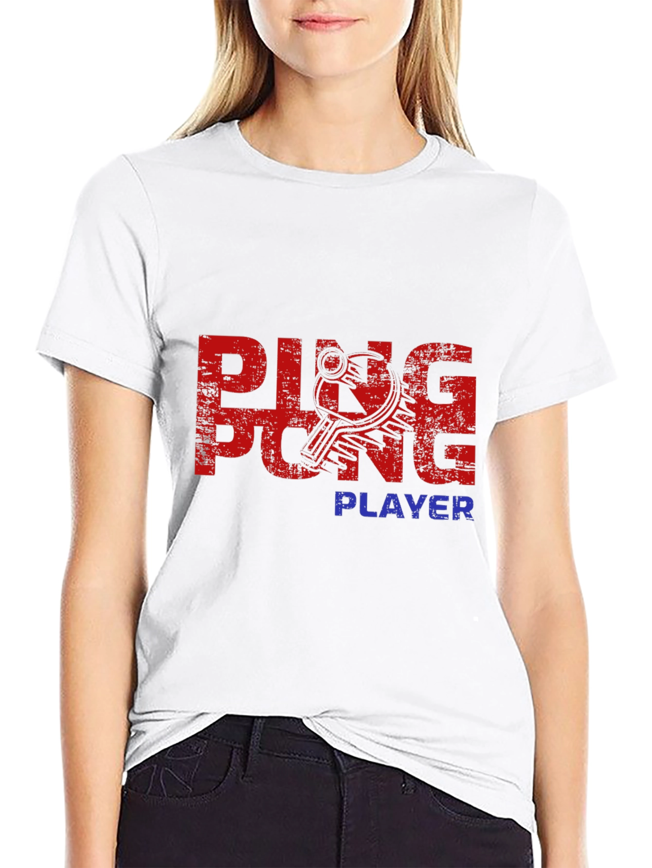 Ping Pong Player Graphic Tee - Stylish & Unique