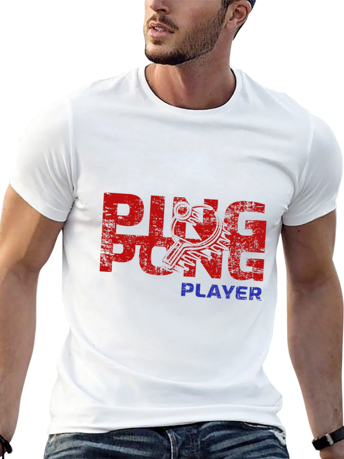 Ping Pong Player Graphic Tee - Stylish & Unique