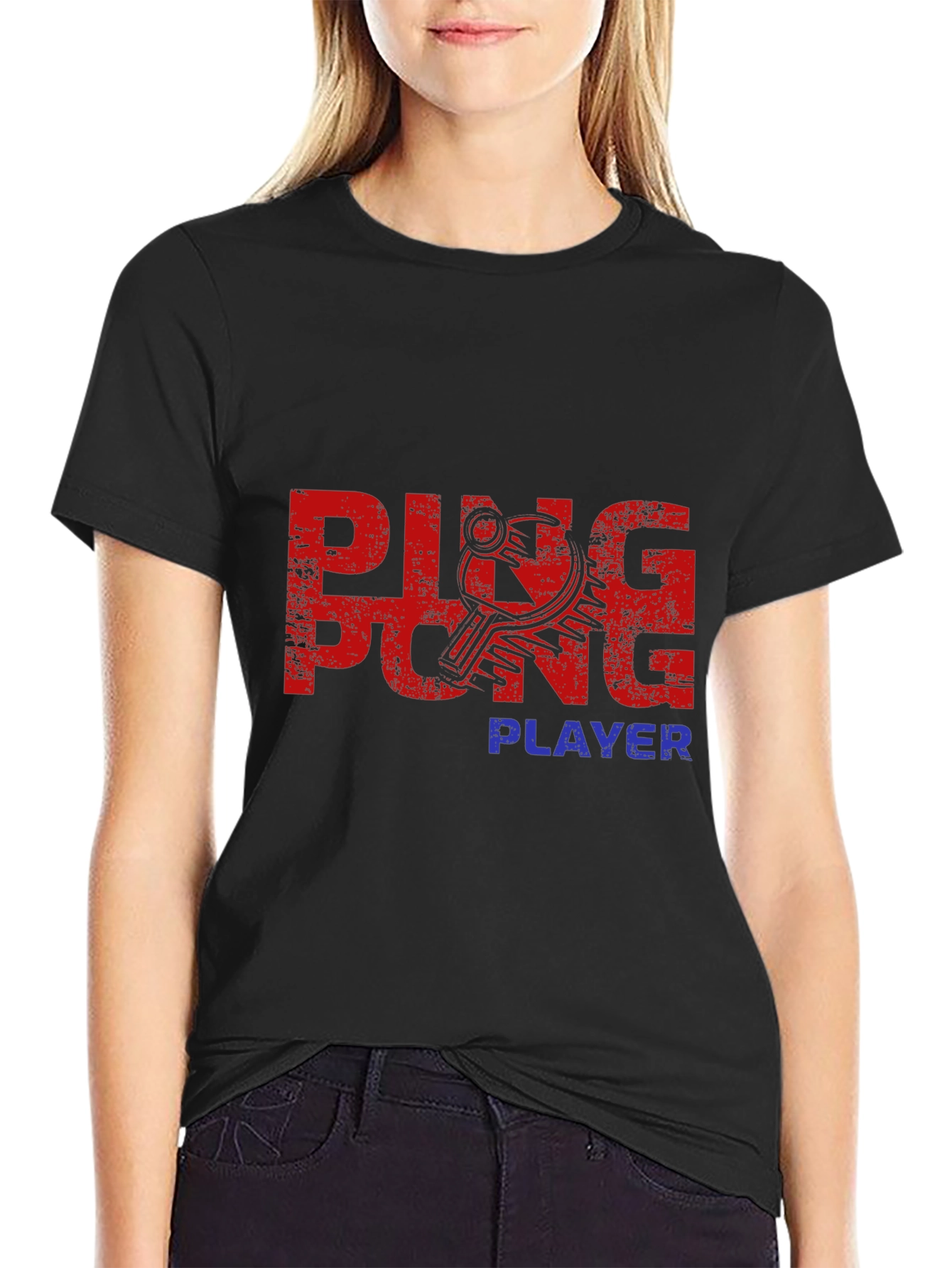 Ping Pong Player Graphic Tee - Stylish & Unique