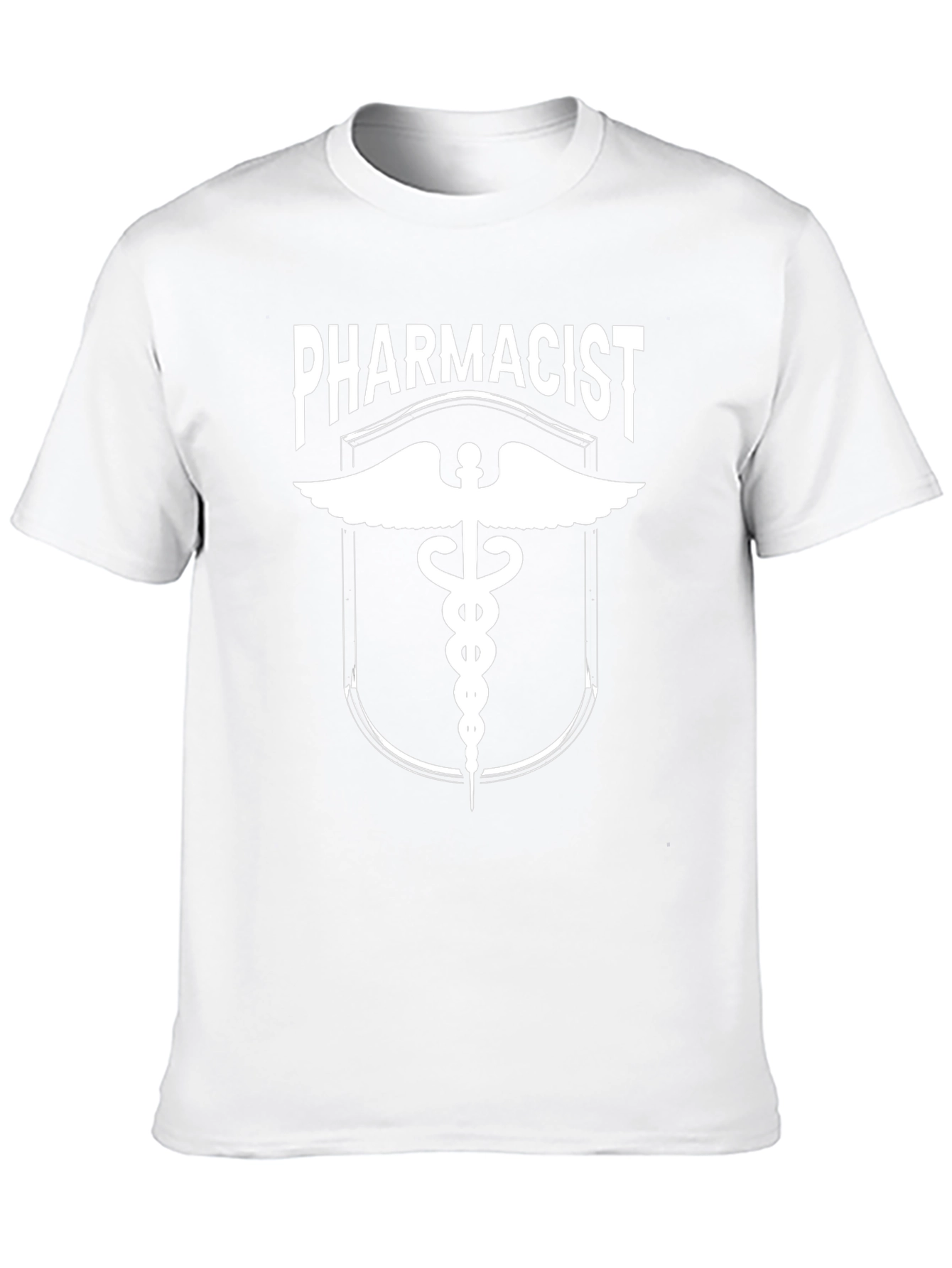 Pharmacist Caduceus Symbol Black T-Shirt
