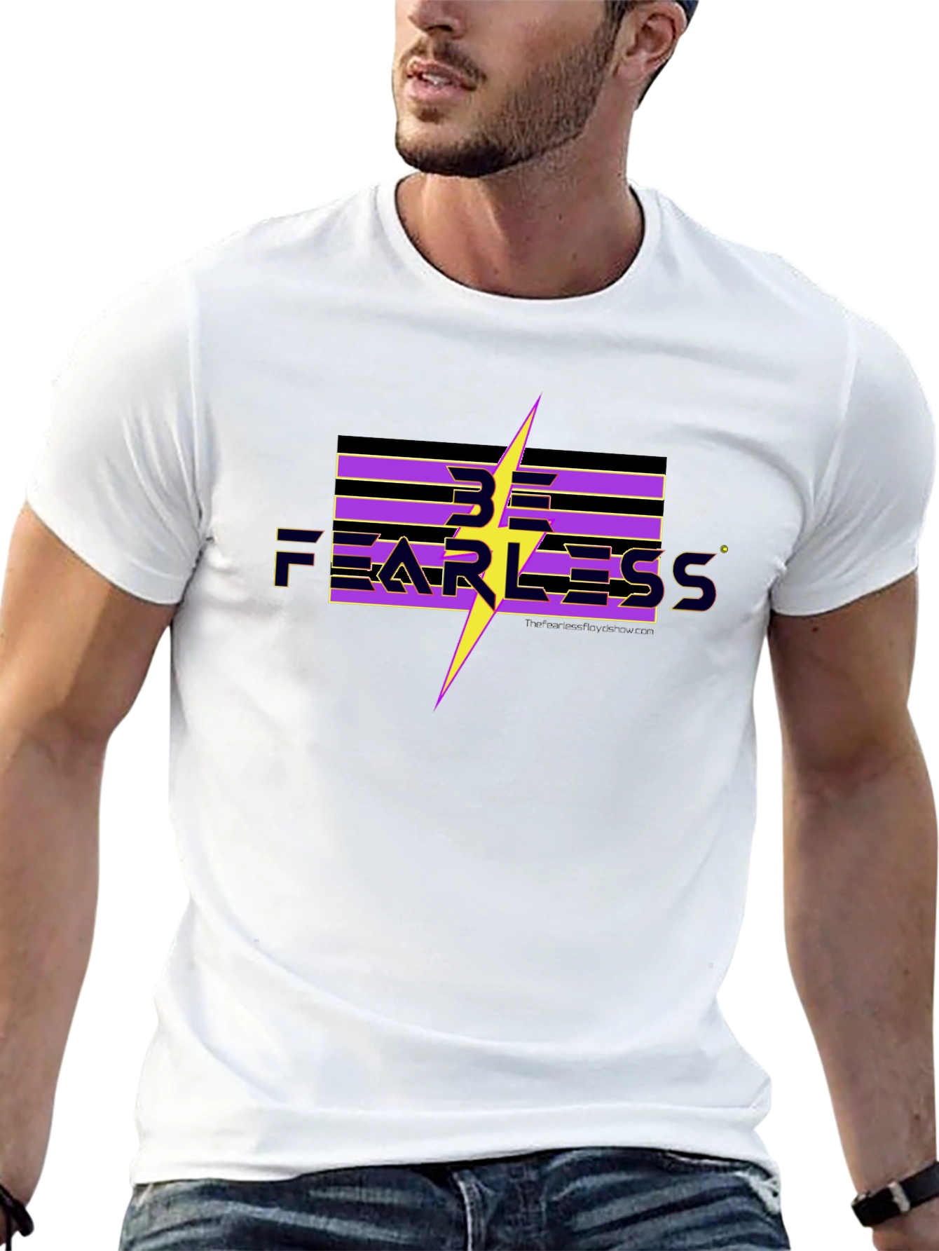 Be Fearless Graphic Tee - Black Cotton T-Shirt